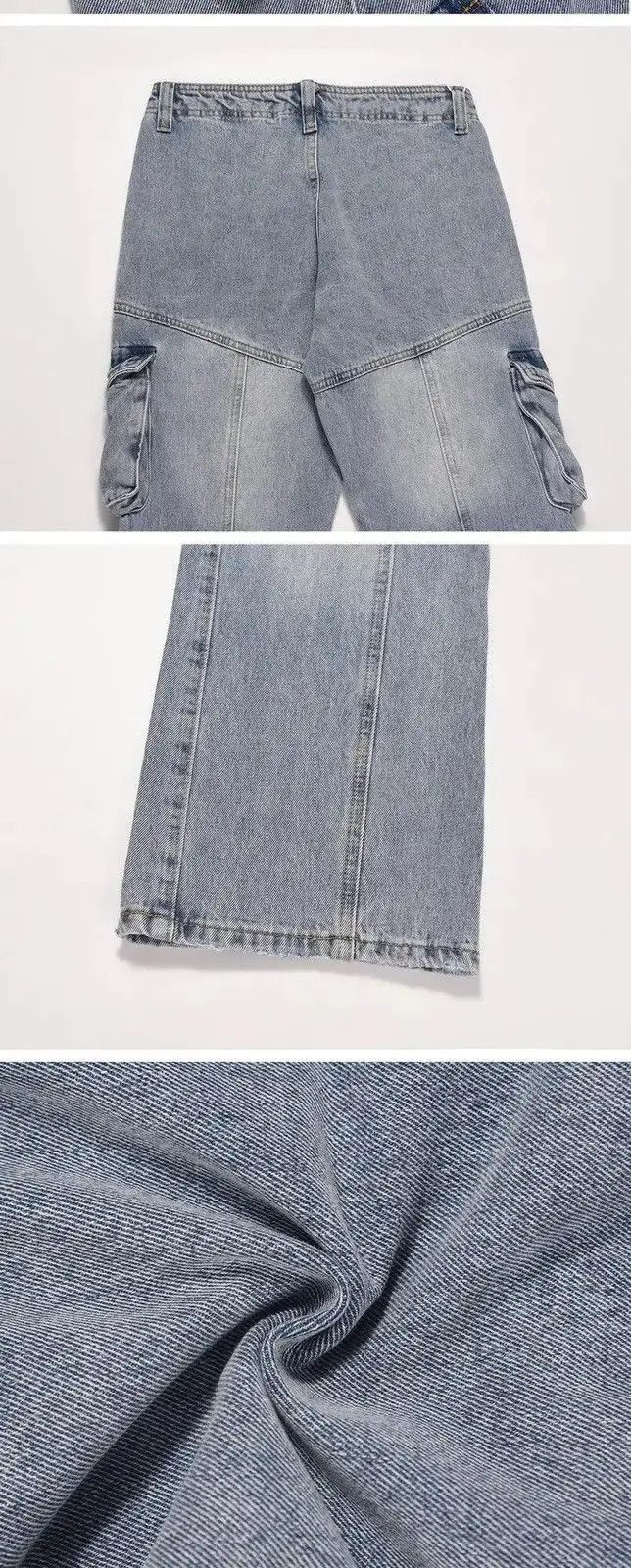 Japanese Brand Streetwear faded y2k hiphop baggy cargo pants jeans Size US 30 / EU 46 - 5 Thumbnail
