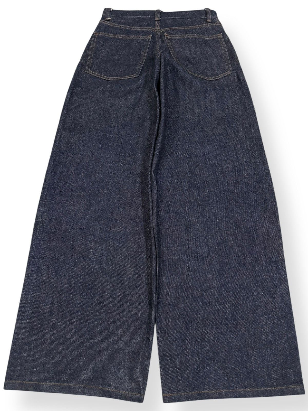 Lemaire × Uniqlo Vintage Uniqlo x Lemaire Dark Blue Wide Leg Baggy Jeans Size 25" / US 0 / IT 36 - 2 Thumbnail