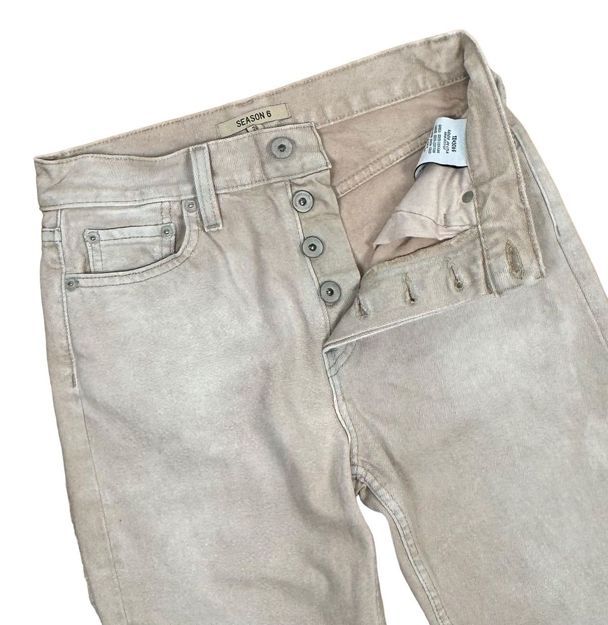 Yeezy Yeezy Season 6 Five Pocket Jeans size 26 Made In USA Size 26" / US 2 / IT 38 - 9 Thumbnail