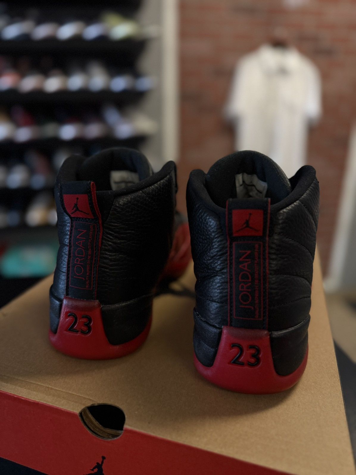 Jordan Brand × Nike Jordan 12 Flu Game (2016) 130690-002 Size 10.5 🧼 Size US 10.5 / EU 43-44 - 7 Thumbnail