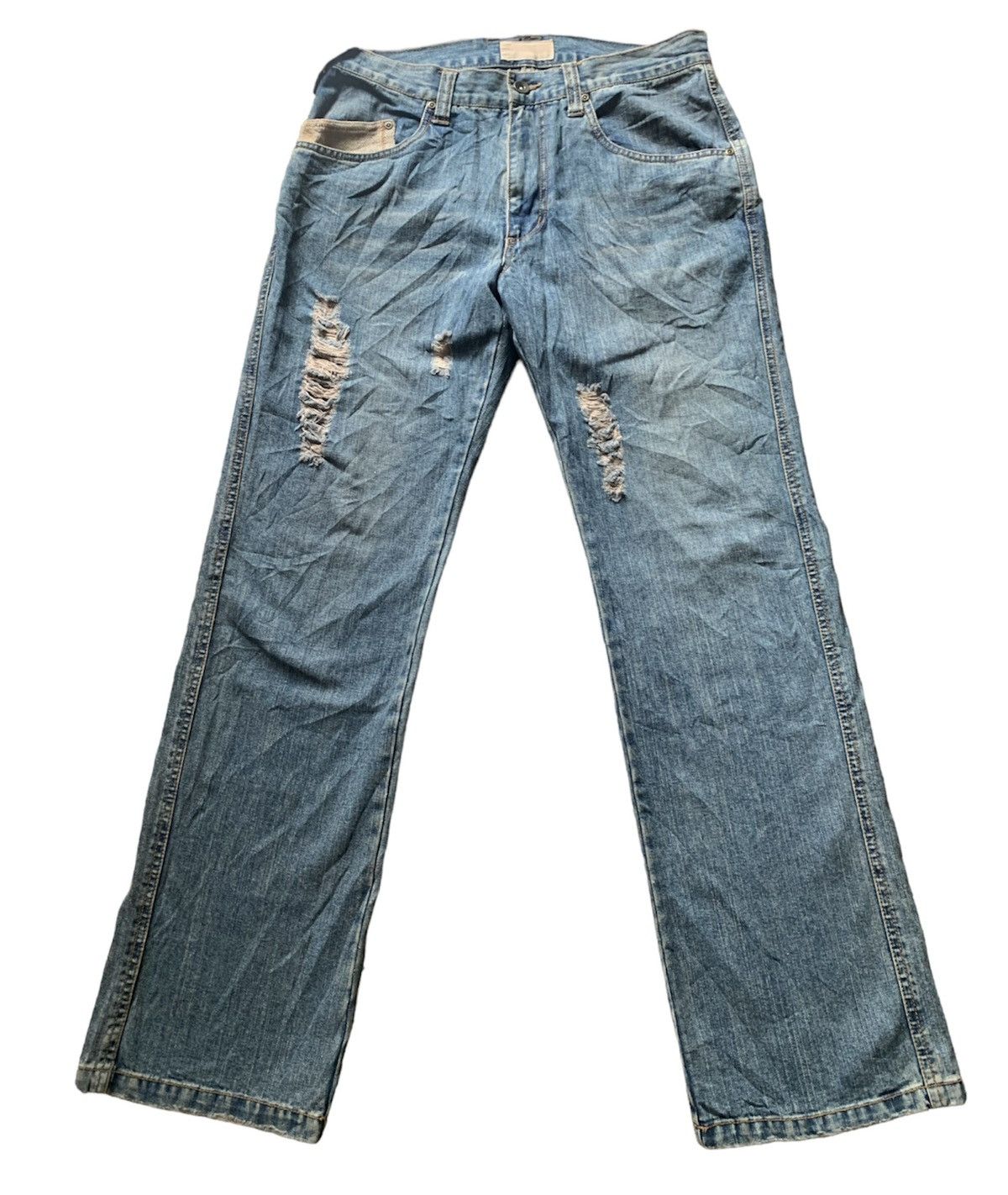 Japanese Brand DISTRESSED JEANS INSPIRED KAPITAL Size US 33 - 2 Thumbnail