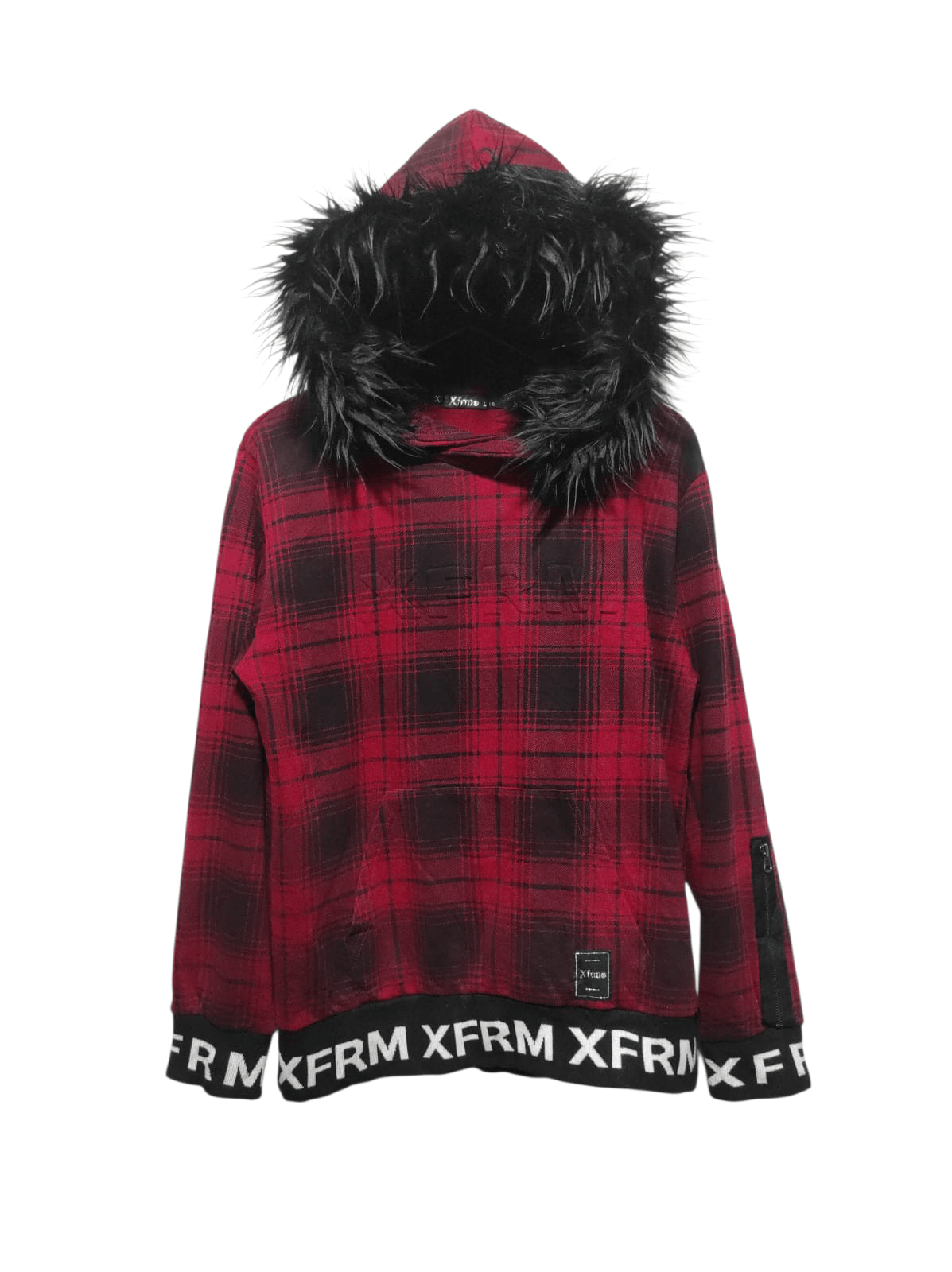 Japanese Brand XFRM Embossed fur hoodie ifsix LGB vkei style Size US M / EU 48-50 / 2 - 1 Thumbnail