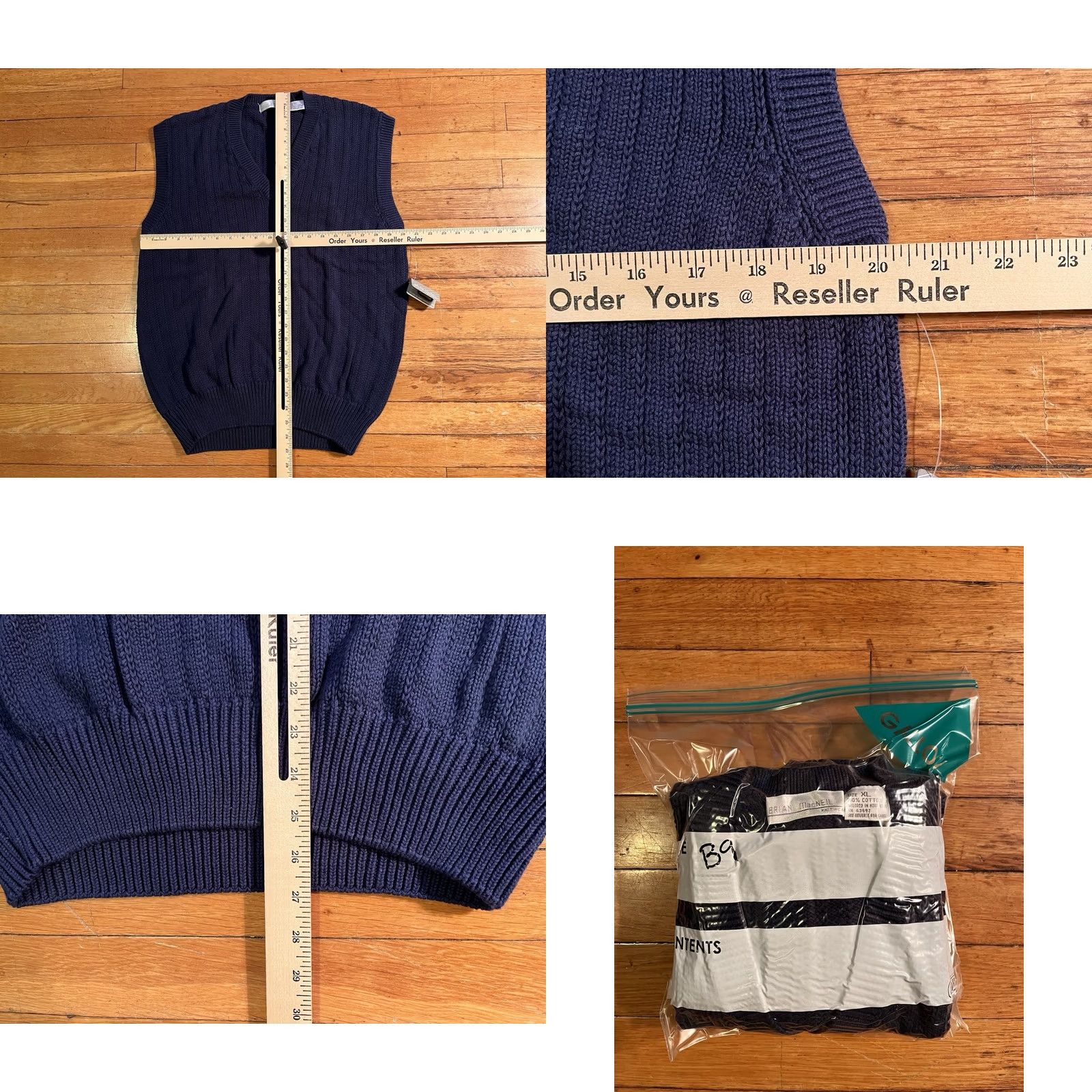 Vintage VINTAGE Brian MacNeil Sweater Vest Men’s XL Blue Ribbed Sleeve? (Note: This line seems incomplete and includes a question mark.) Size US XL / EU 56 / 4 - 8 Thumbnail