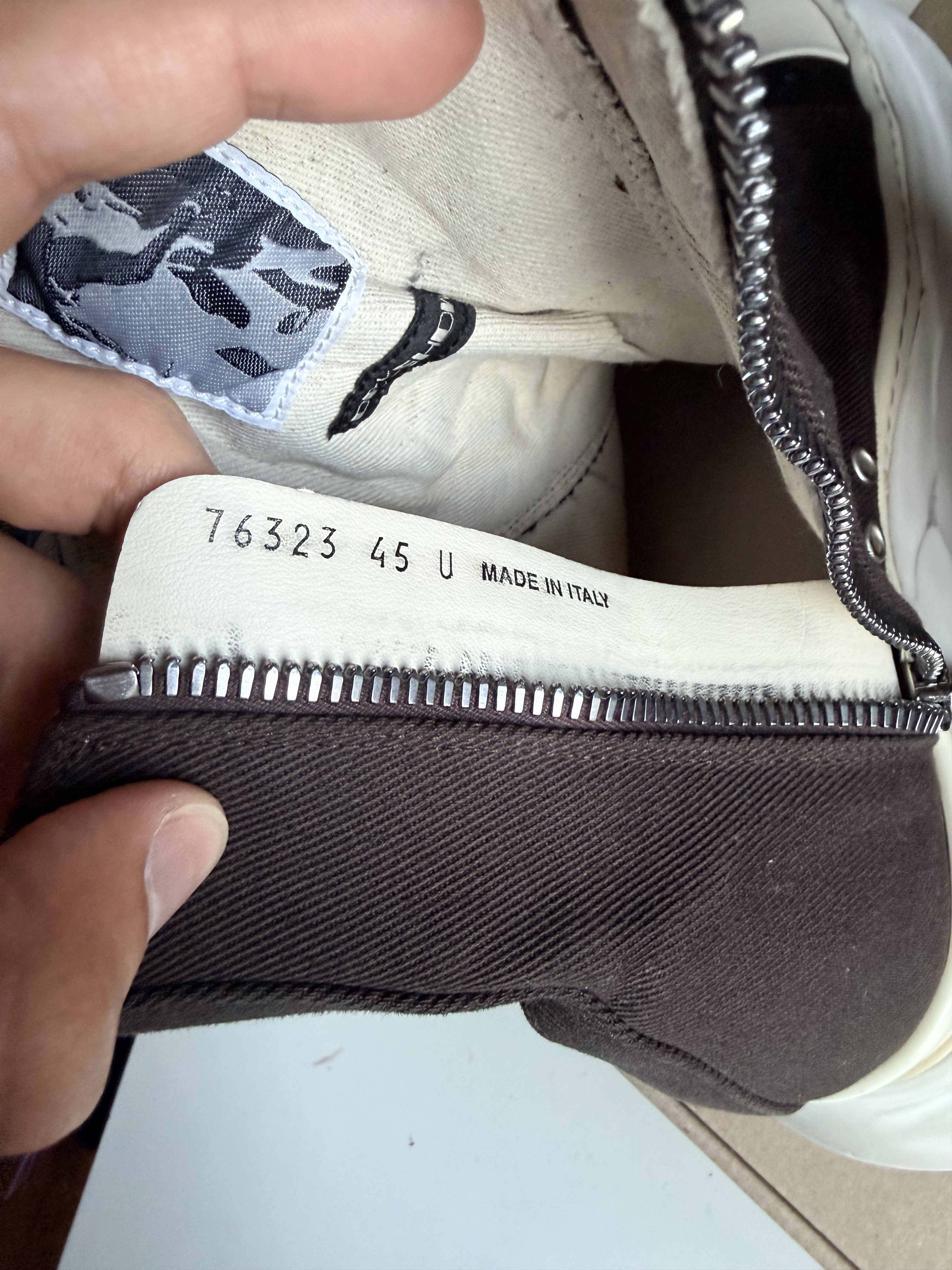 Rick Owens Drkshdw DRKSHDW FW25 ABSTRACT RAMONES Size US 12 / EU 45 - 7 Thumbnail