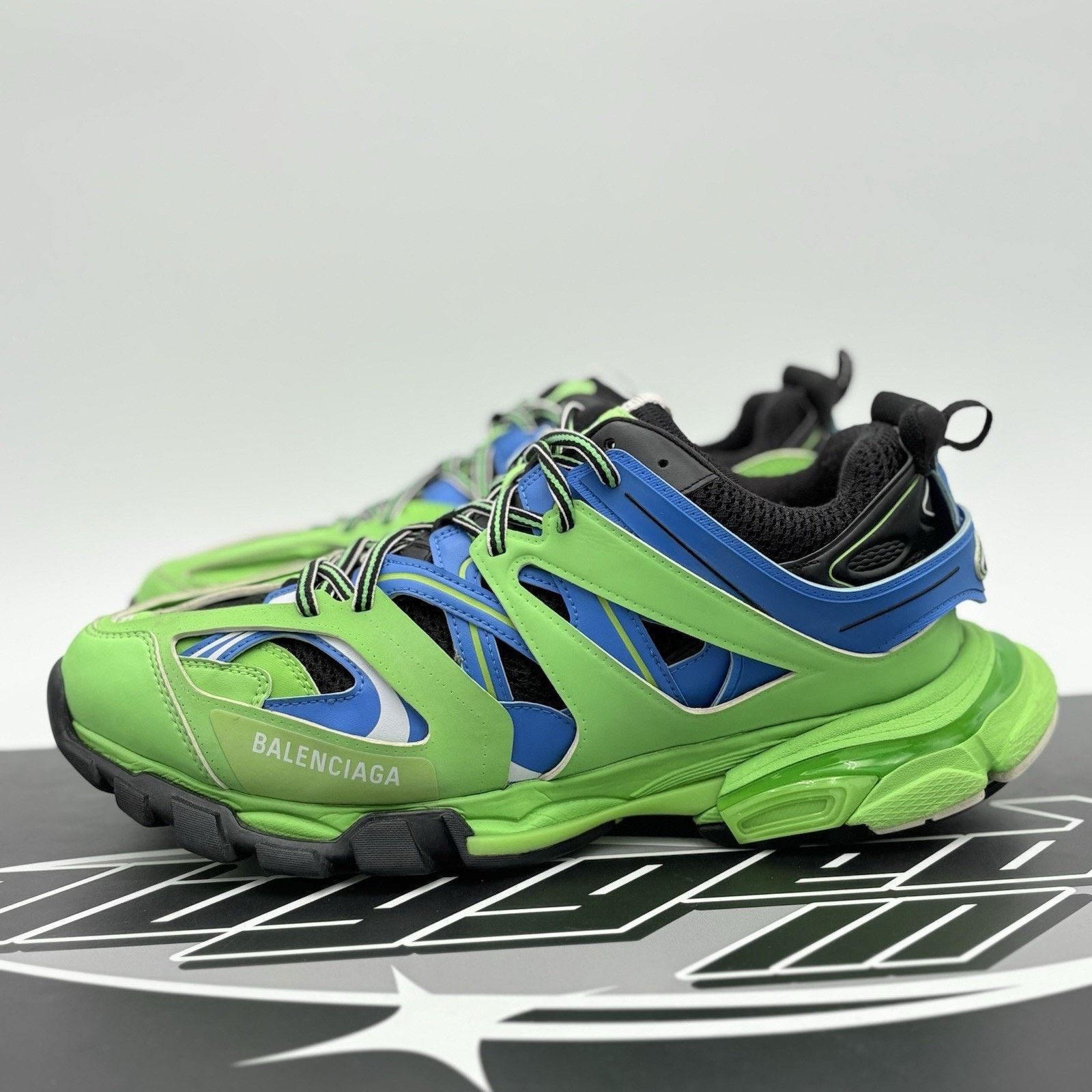 Balenciaga Balenciaga Track ' Blue Green ' | GREAT CONDITION! Size US 12 / EU 45 - 1 Thumbnail