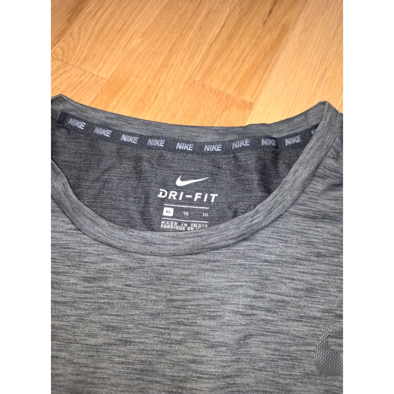 Nike Nike Dri-FIT Tank Top Mens XL Heather Gray Sleeveless Round Neck Pullover Athletic Lightweight Gym Running Size US XL / EU 56 / 4 - 2 Thumbnail