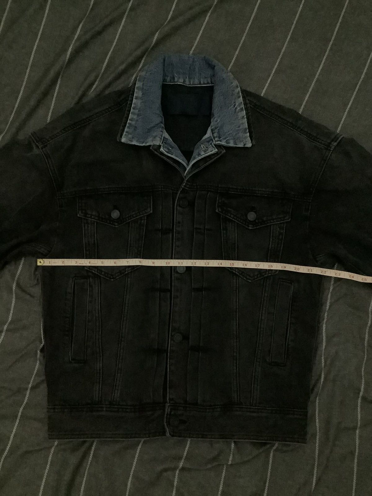 Juun.J Juun. J - S/S21 Layered Double Denim Trucker Jacket Size US S / EU 44-46 / 1 - 14 Thumbnail