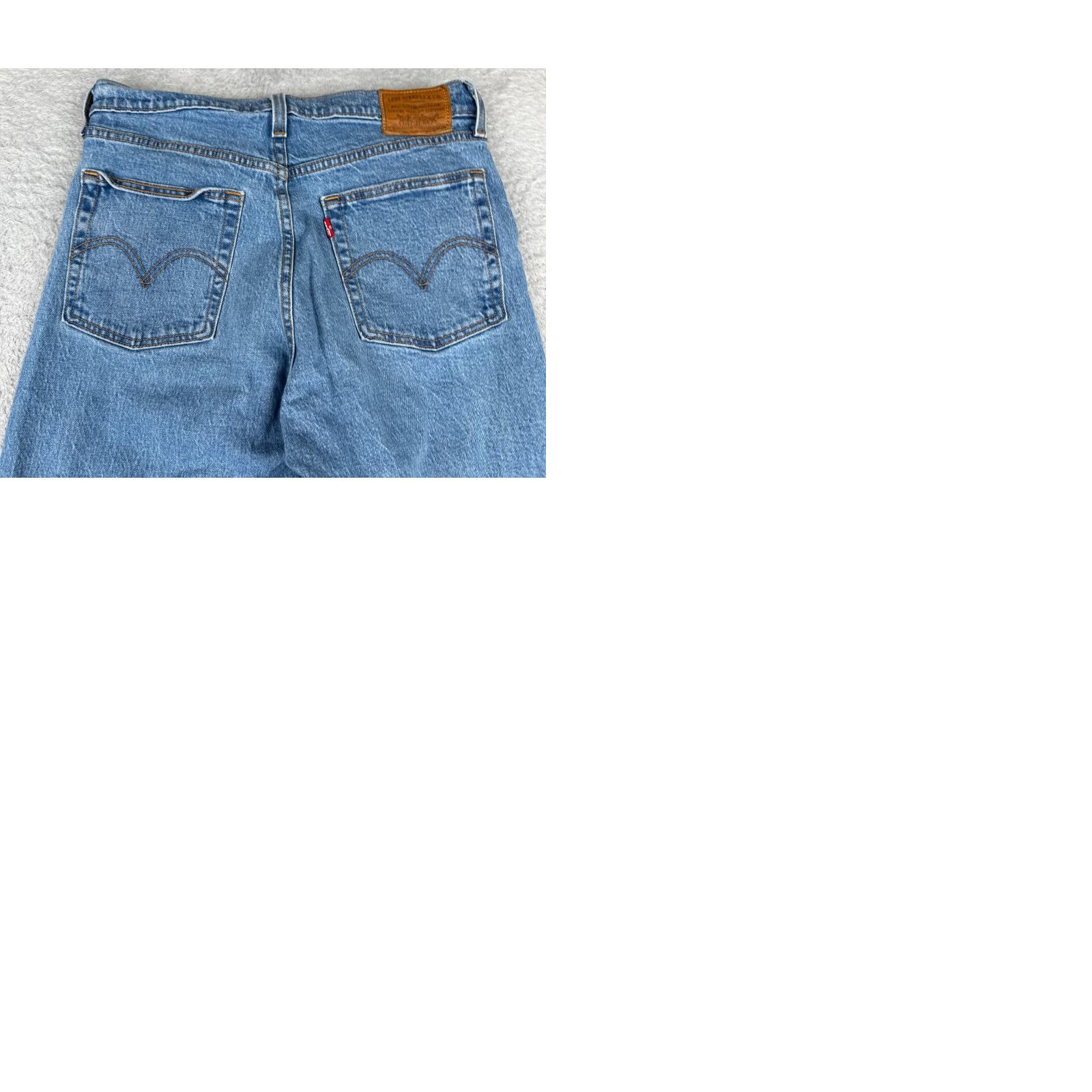 Levi's Levis Jeans Womens 28 Blue Denim Distressed Wedgie Cotton Mid 28x27 Size 28" / US 6 / IT 42 - 11 Thumbnail