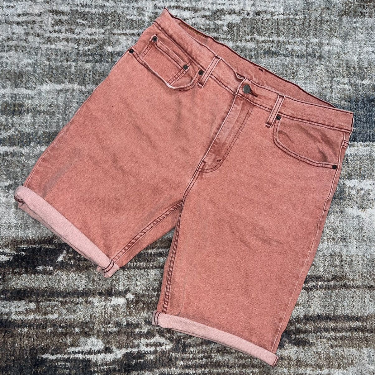 Levi's NEW Levi’s Washed Red Denim Shorts Size US 36 / EU 52 - 1 Thumbnail