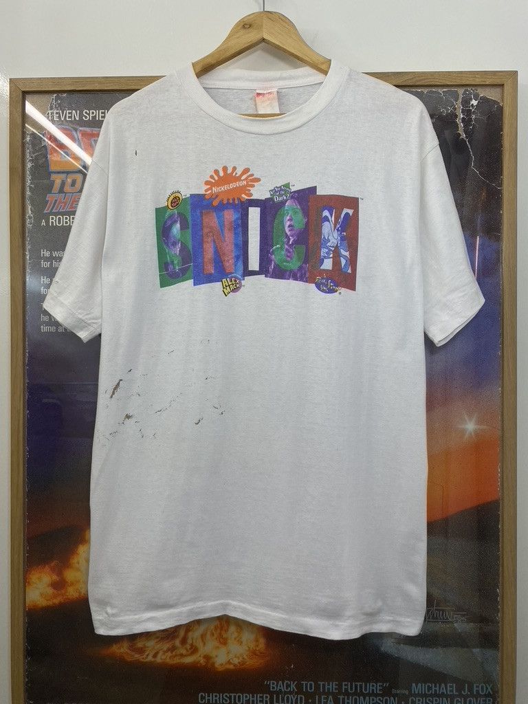 Nickelodeon 90s Vintage Nickelodeon Saturday Night Show Lineup Tee Size US L / EU 52-54 / 3 - 1 Thumbnail