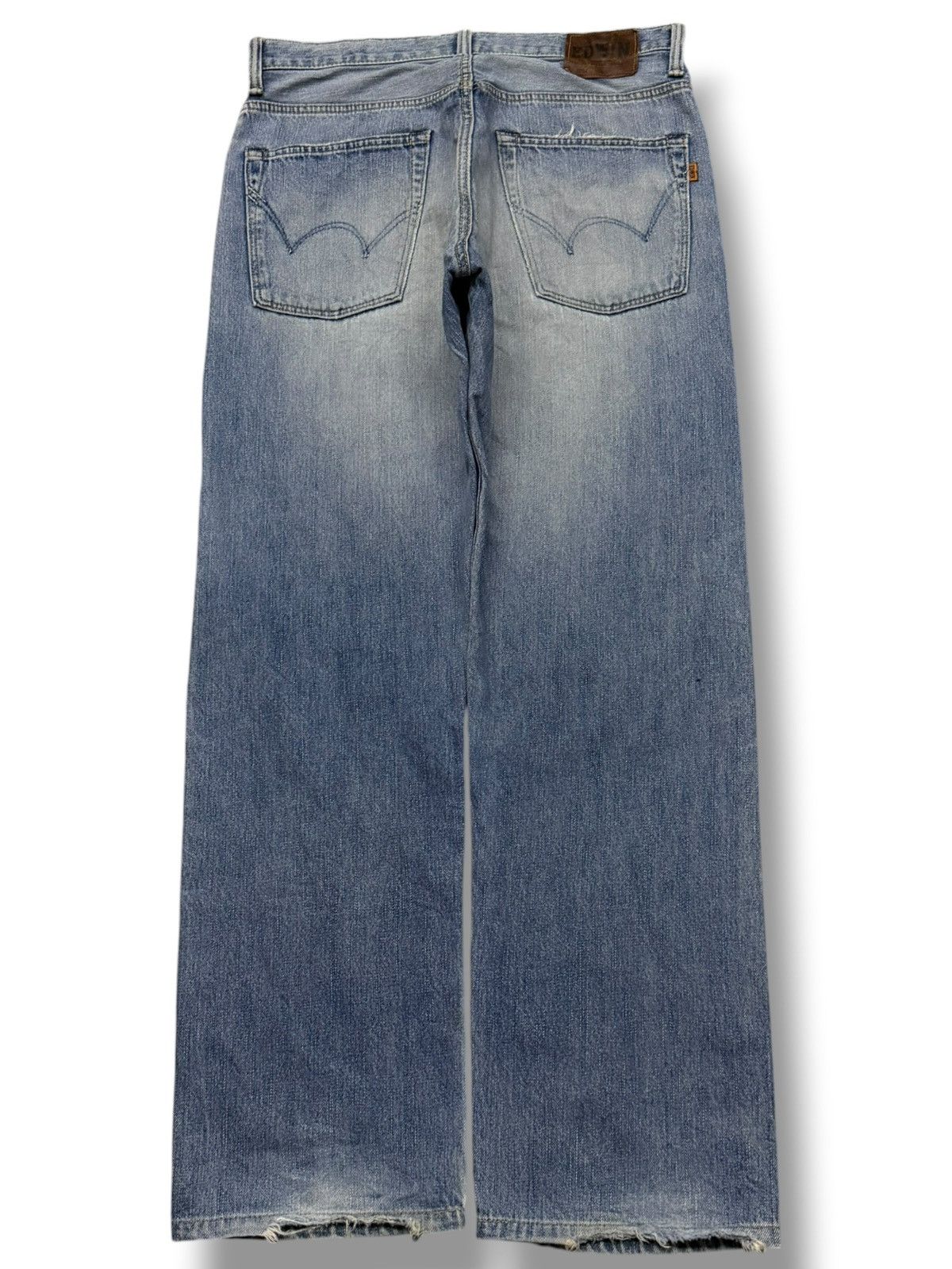 Edwin Vintage EDWIN 505Z Selvedge Denim Jeans Made in Japan | W33 Size US 33 - 3 Thumbnail