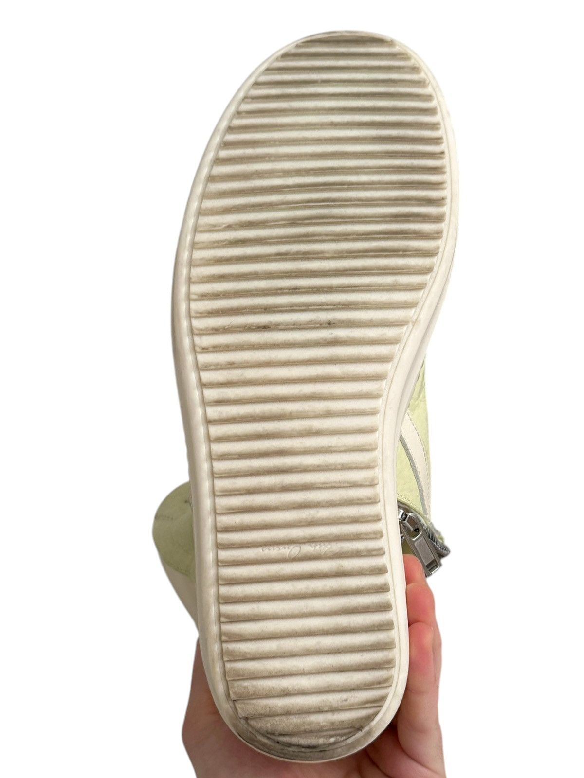 Rick Owens FW18 Sisyphus Lime Geobasket Sneaker Leather Size US 9 / EU 42 - 11 Thumbnail