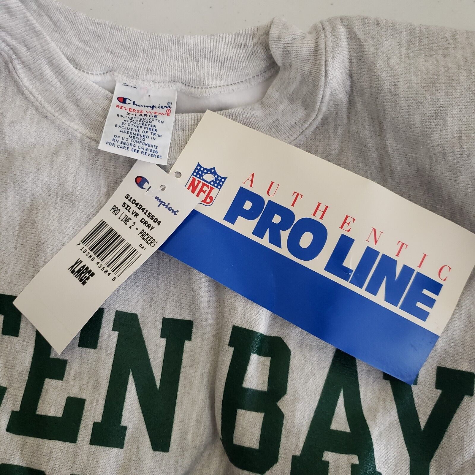 Champion Vtg Champion Pro Line Packers Reverse Weave Sweatshirt XL Size US XL / EU 56 / 4 - 2 Thumbnail