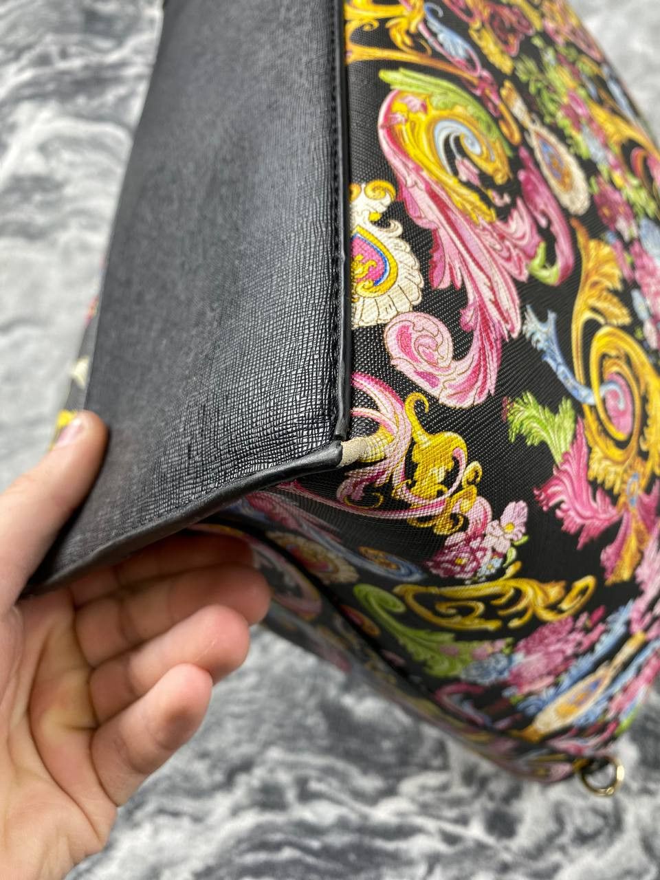 Versace Versace Jeans Couture Versailles Baroque Print Tote Bag Size ONE SIZE - 5 Thumbnail