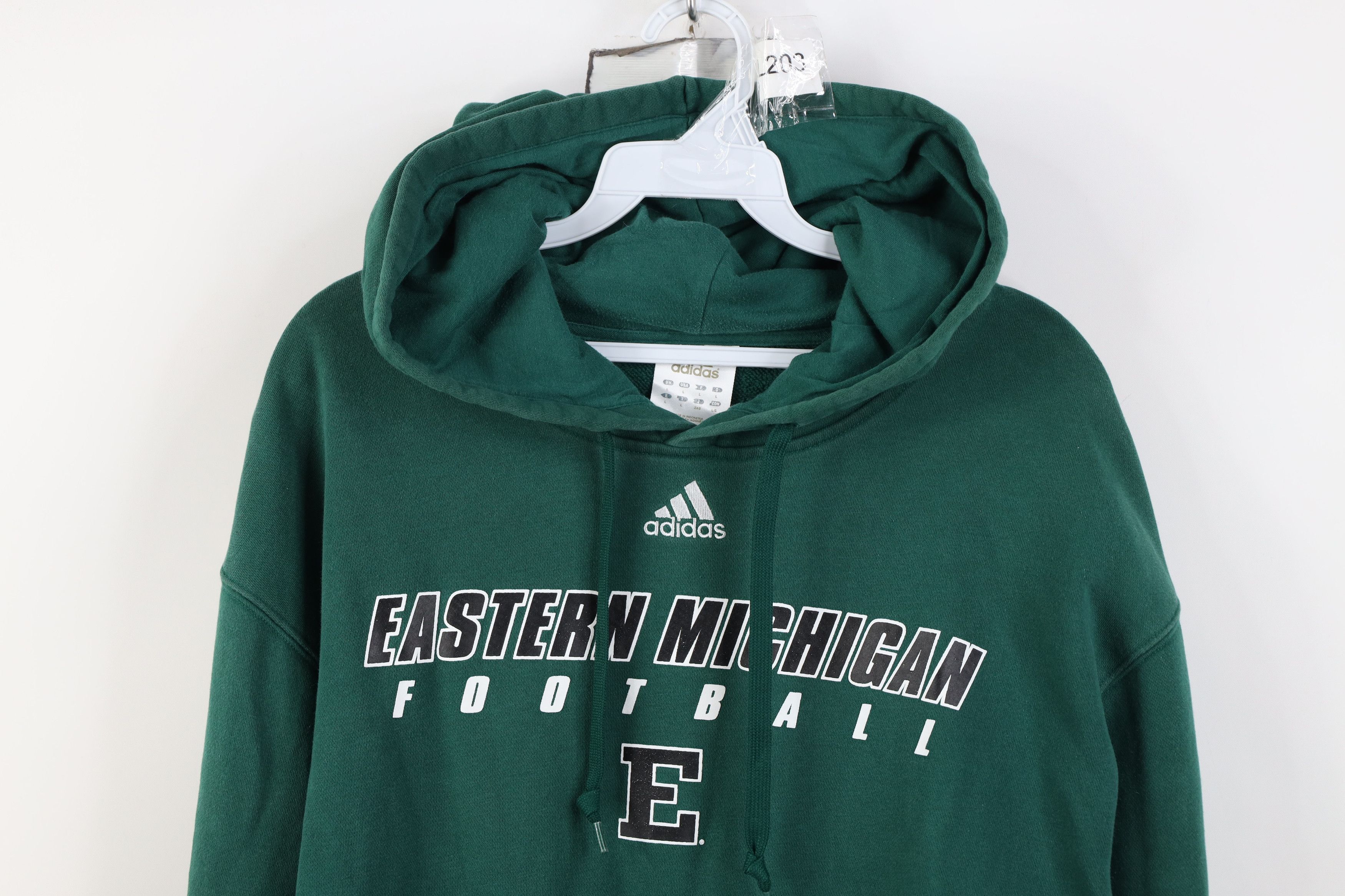 Adidas Adidas Eastern Michigan University Football Hoodie Green Size US L / EU 52-54 / 3 - 2 Thumbnail
