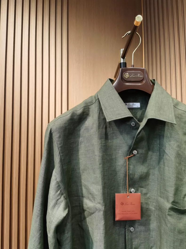 Loro Piana LORO PIANA Flax shirt Size US XL / EU 56 / 4 - 4 Thumbnail