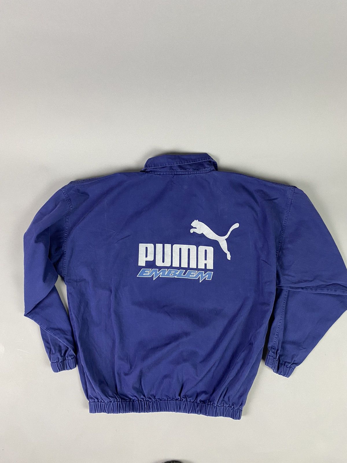 Puma × Vintage Vintage Puma Pullover Blue Y2K 80-90s - Rare Oversized Fit Size US L / EU 52-54 / 3 - 11 Thumbnail