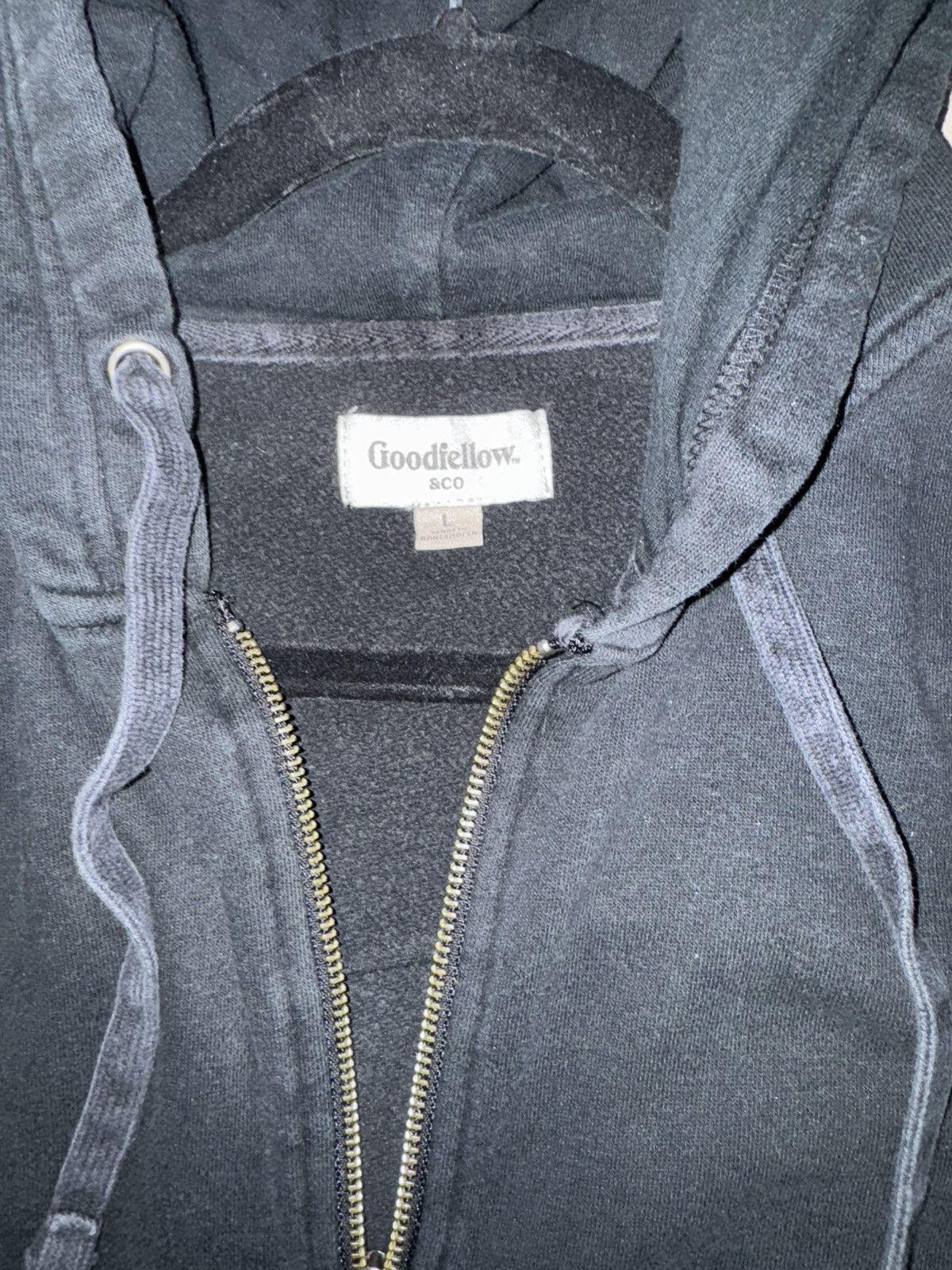 Target Basics Goodfellow Black Zip Up Size US L / EU 52-54 / 3 - 2 Thumbnail