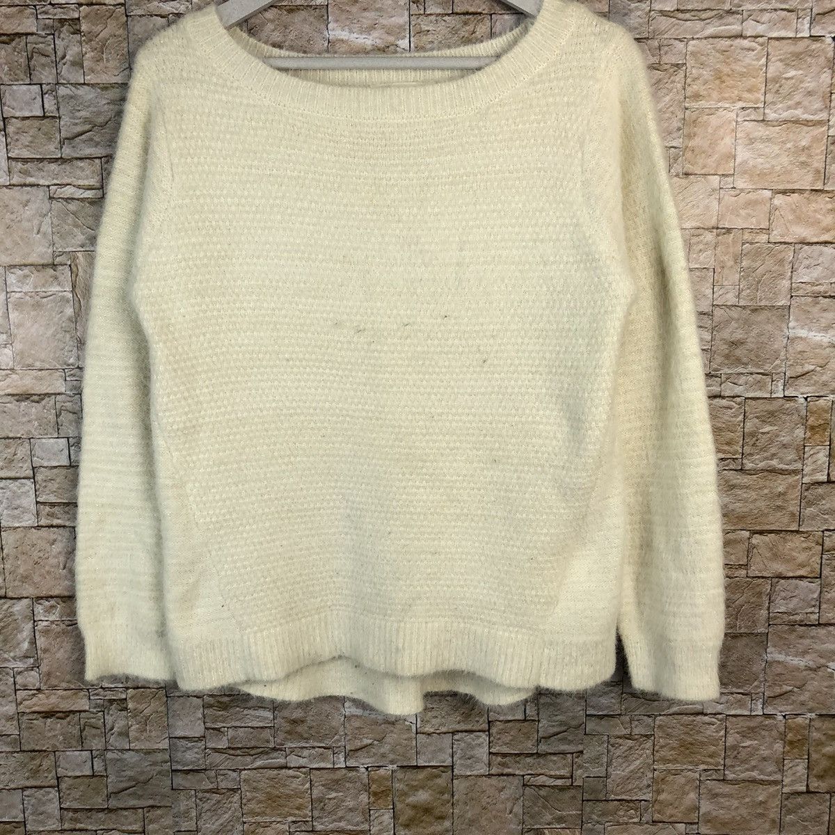 Homespun Knitwear × Japanese Brand Grove vintage White Knitwear #A1100 Size M / US 6-8 / IT 42-44 - 3 Thumbnail