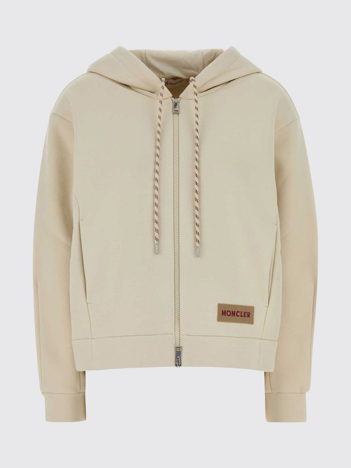 Moncler Moncler Sweatshirt Woman Beige Size S / US 4 / IT 40 - 1 Preview