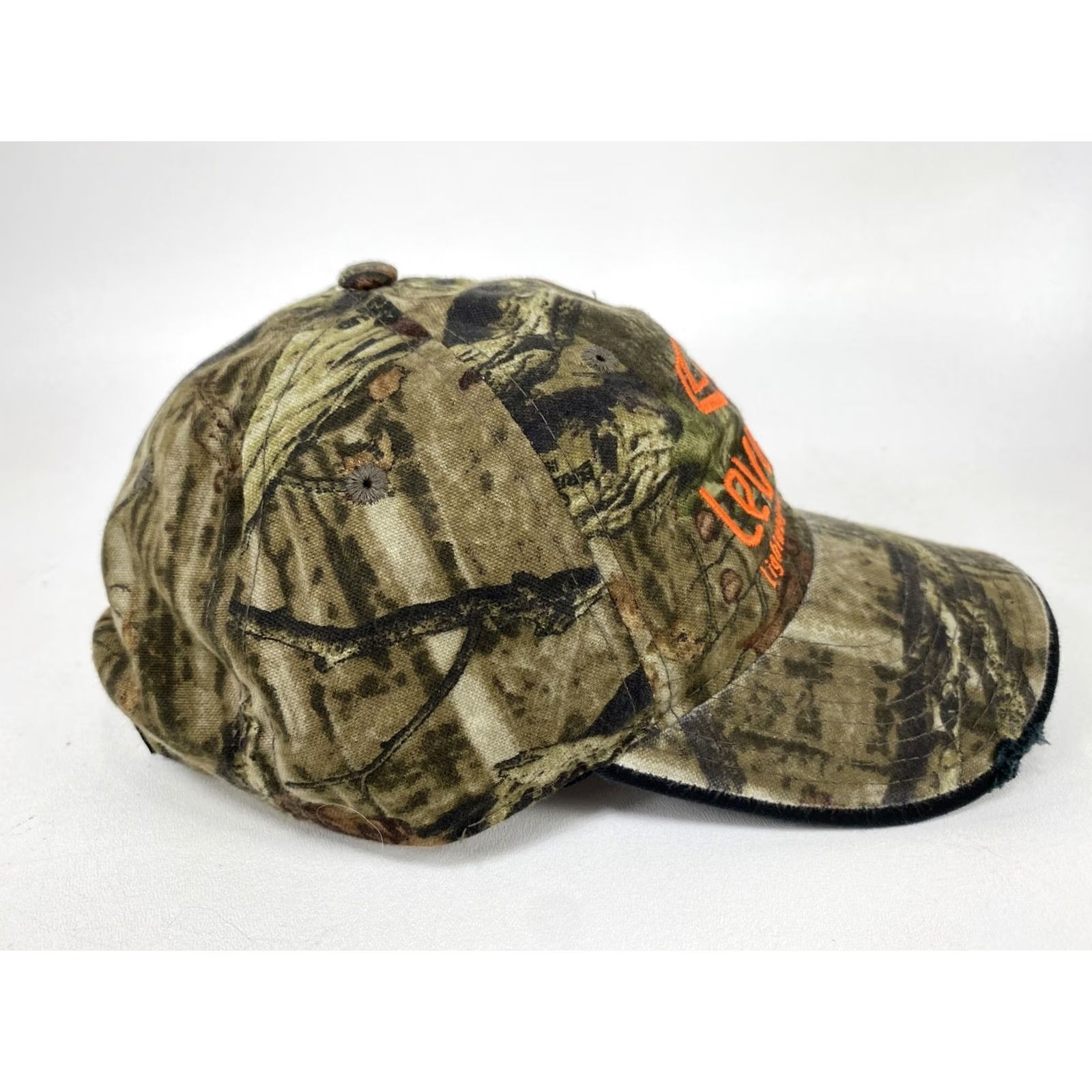 Vintage Mossy Oak Break Up Camo Leverage Lightweight Treestands Logo Hat Outdoor Cap NEW Size ONE SIZE - 6 Thumbnail