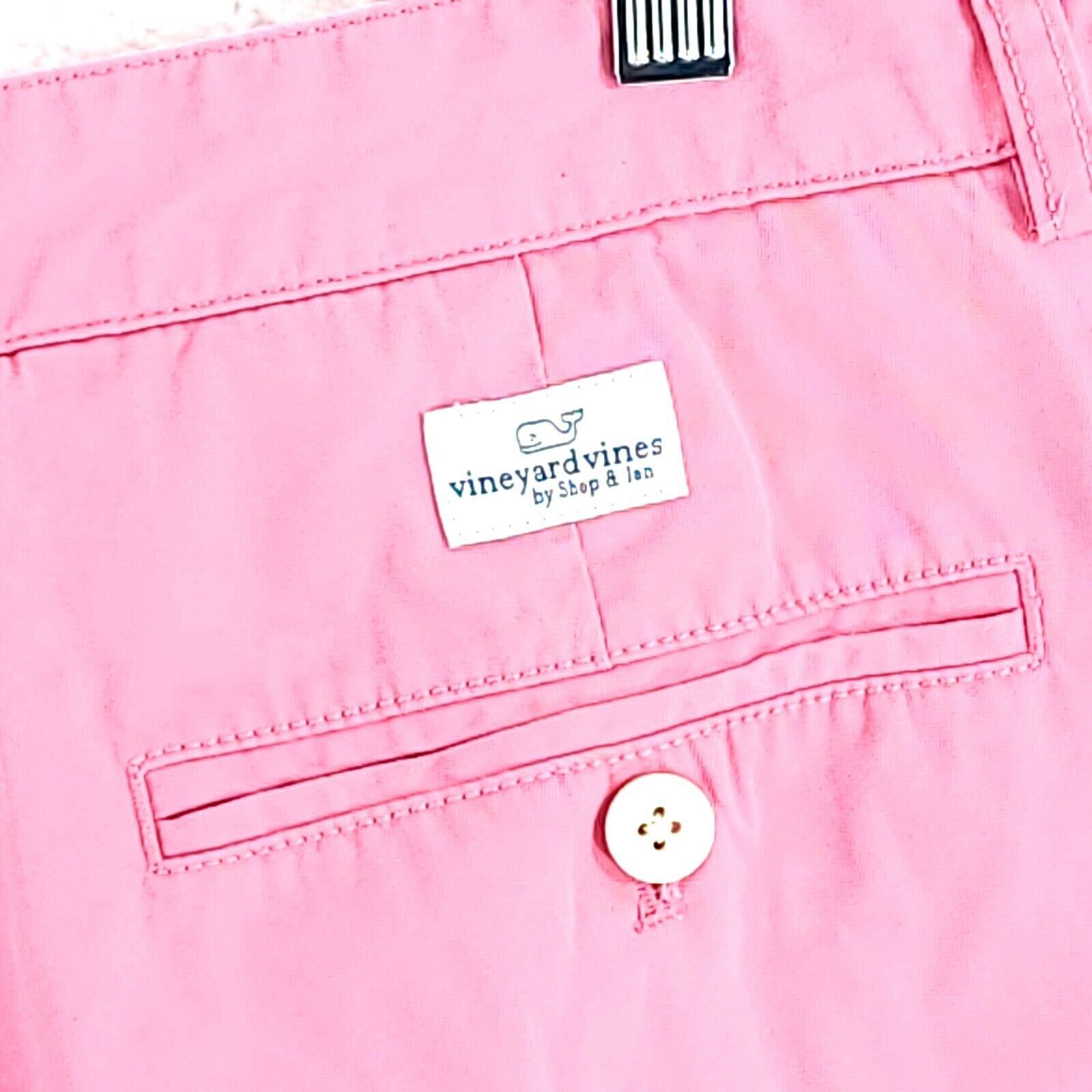 Vineyard Vines Vineyard Vines Pink Chino Shorts Cotton Flat Front 33" Waist Size US 33 - 4 Thumbnail