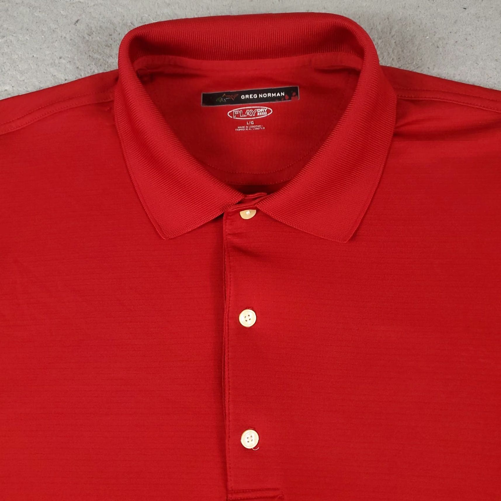 Vintage Greg Norman Polo Shirt Mens L Red Polo Shirt Casual Short Sleeve Golf Baseball Size US L / EU 52-54 / 3 - 2 Thumbnail