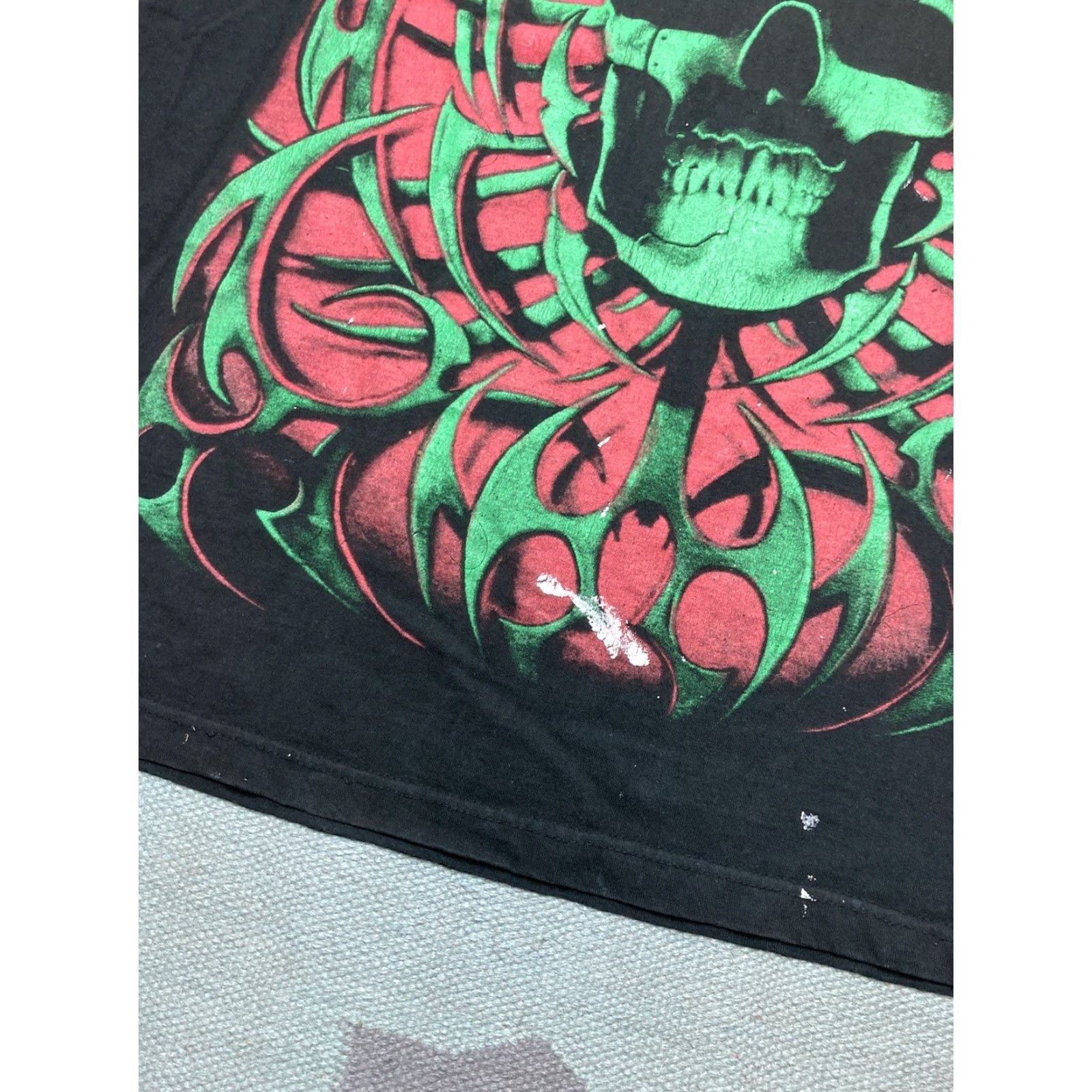 Doublet VINTAGE 90s Tribal T-Shirt Skull Tribal Grunge Black Double-Sided 2XL Men Size US XXL / EU 58 / 5 - 2 Thumbnail