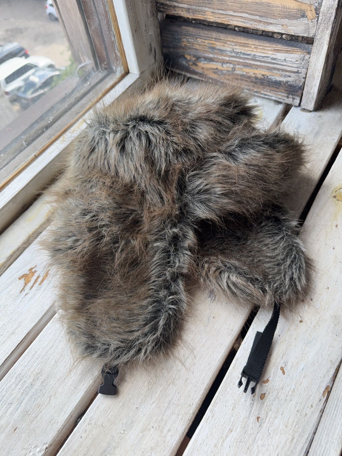 Hysteric Glamour Y2K American Vintage Fuzzy Hat Mohair Ushanka Beauty Beast Size ONE SIZE - 4 Thumbnail