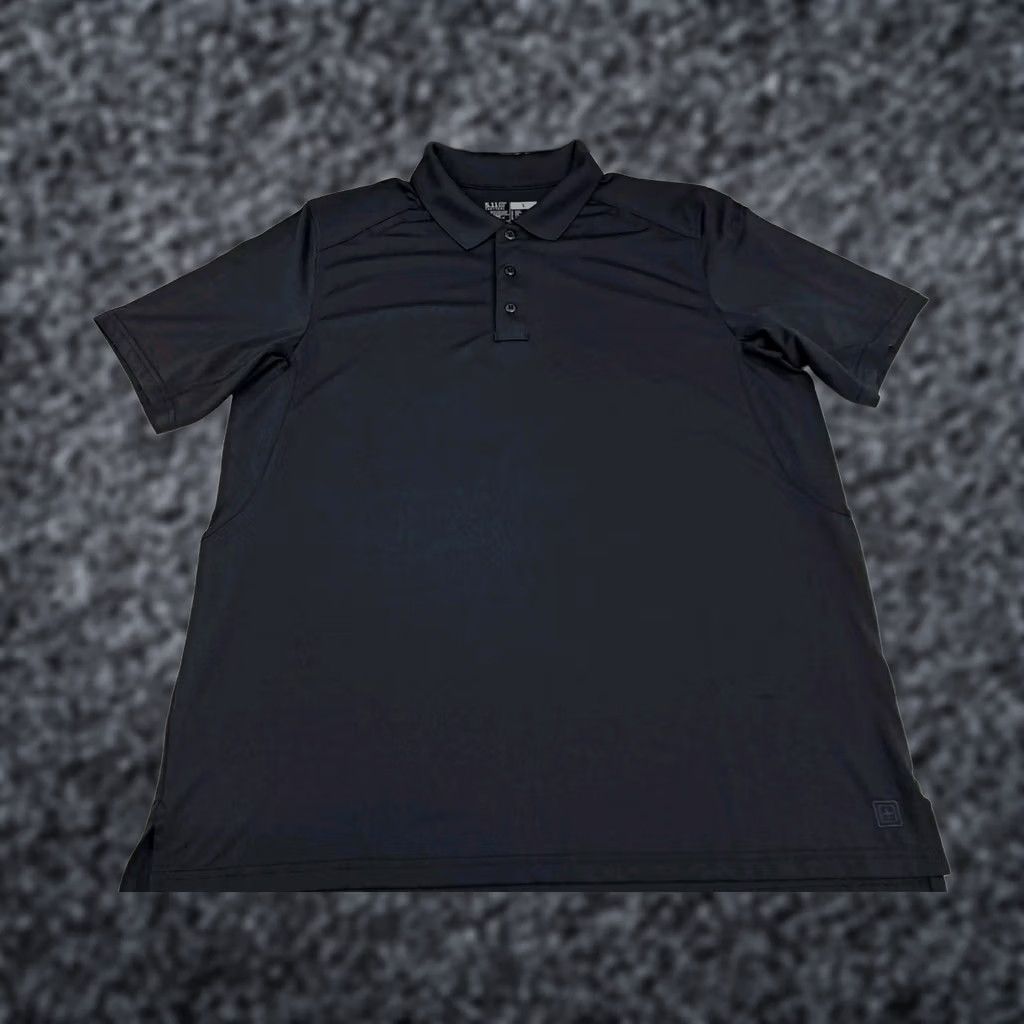 Vintage 5.11 Tactical Series Polo Mens Large Dark Blue Solid Short Sleeve Button Collared Logo Embroidered Outdoor Workwear Casual/Activewear Polo Mens L Blue Size US L / EU 52-54 / 3 - 1 Thumbnail