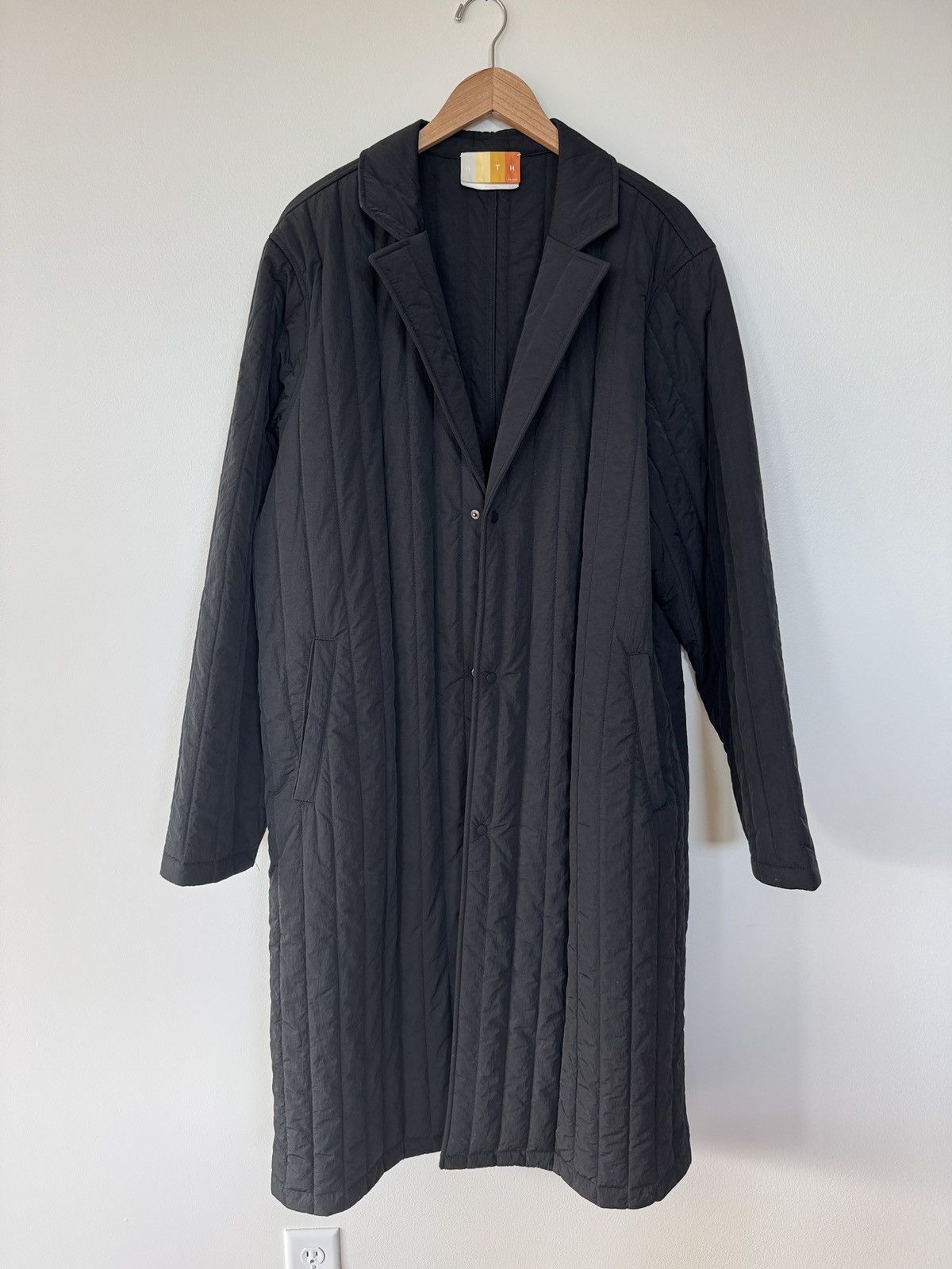 Kith Kith Bryant Quilted Overcoat Black XXL Size US XXL / EU 58 / 5 - 1 Thumbnail