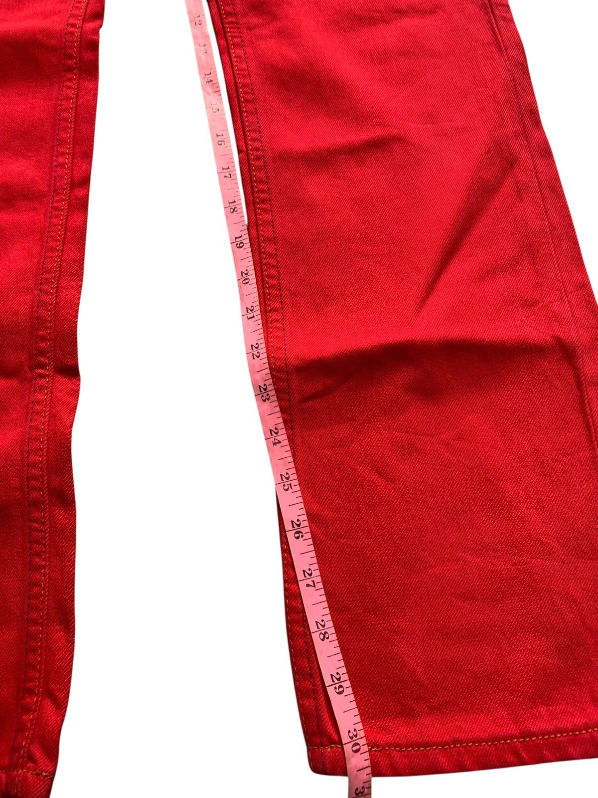 Levi's Vintage Clothing Rare!!! Vintage Levis 512 Red 90's Valencia Denim Pants Size US 32 / EU 48 - 7 Thumbnail