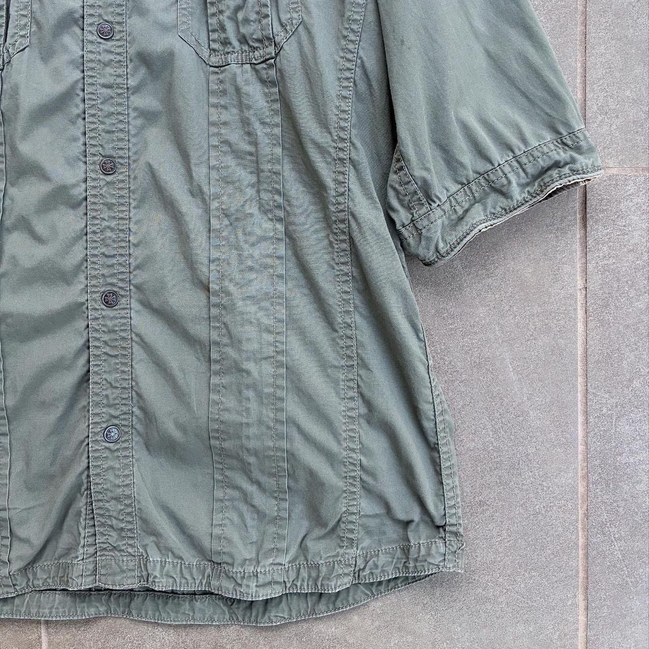 Nicole Club Nicole Club For Men camo lined khaki button up shirt Size US S / EU 44-46 / 1 - 3 Thumbnail