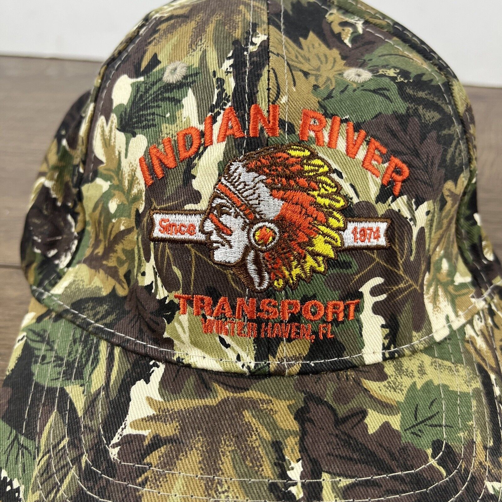 Other Indian River Hat Indian River Transport Camo Green Hat Adjus Size ONE SIZE - 7 Thumbnail