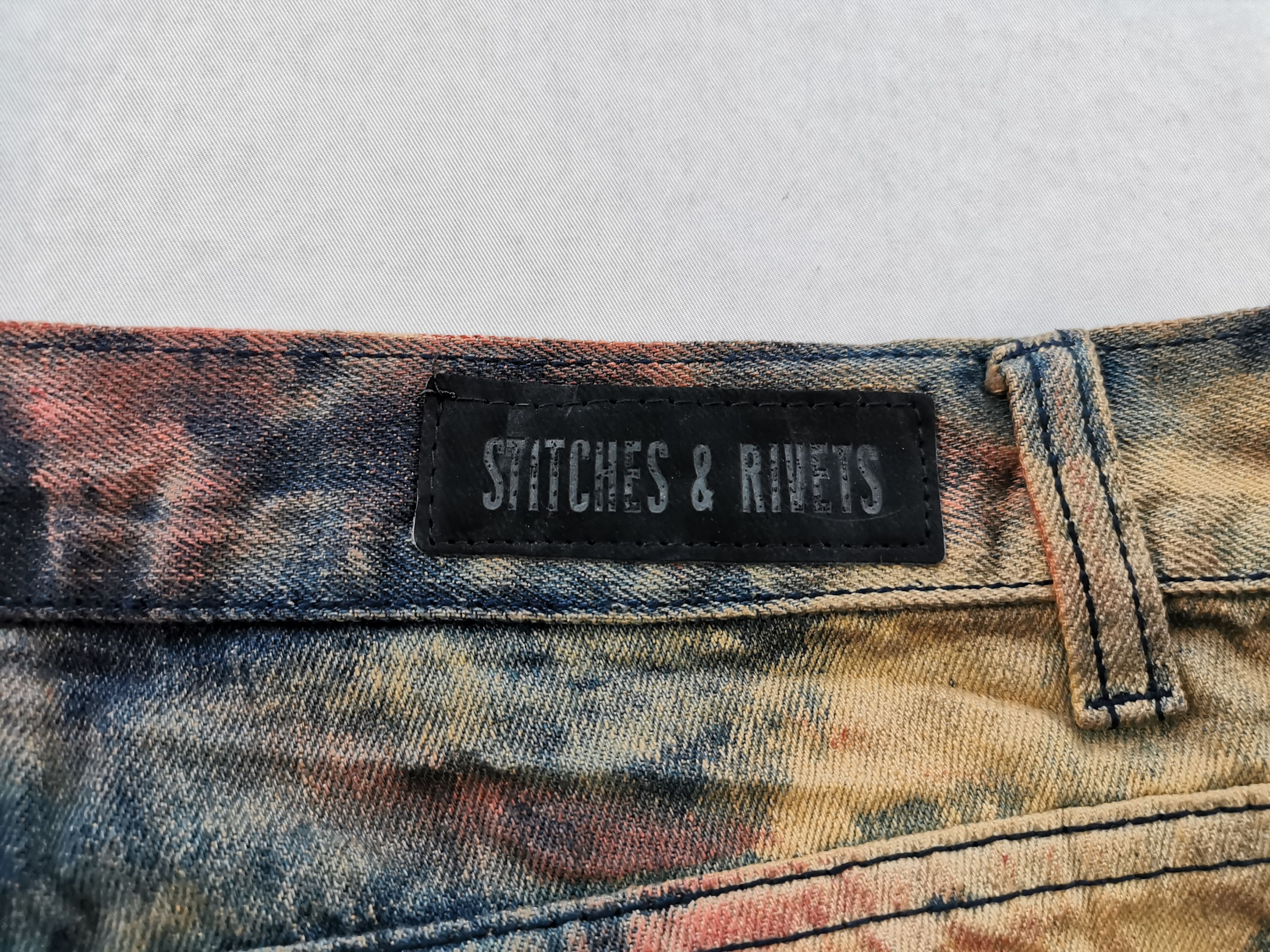 Vintage Vintage 90's Stitches & Rivets Bikers Denim Big Size 42 Size US 42 / EU 58 - 6 Thumbnail