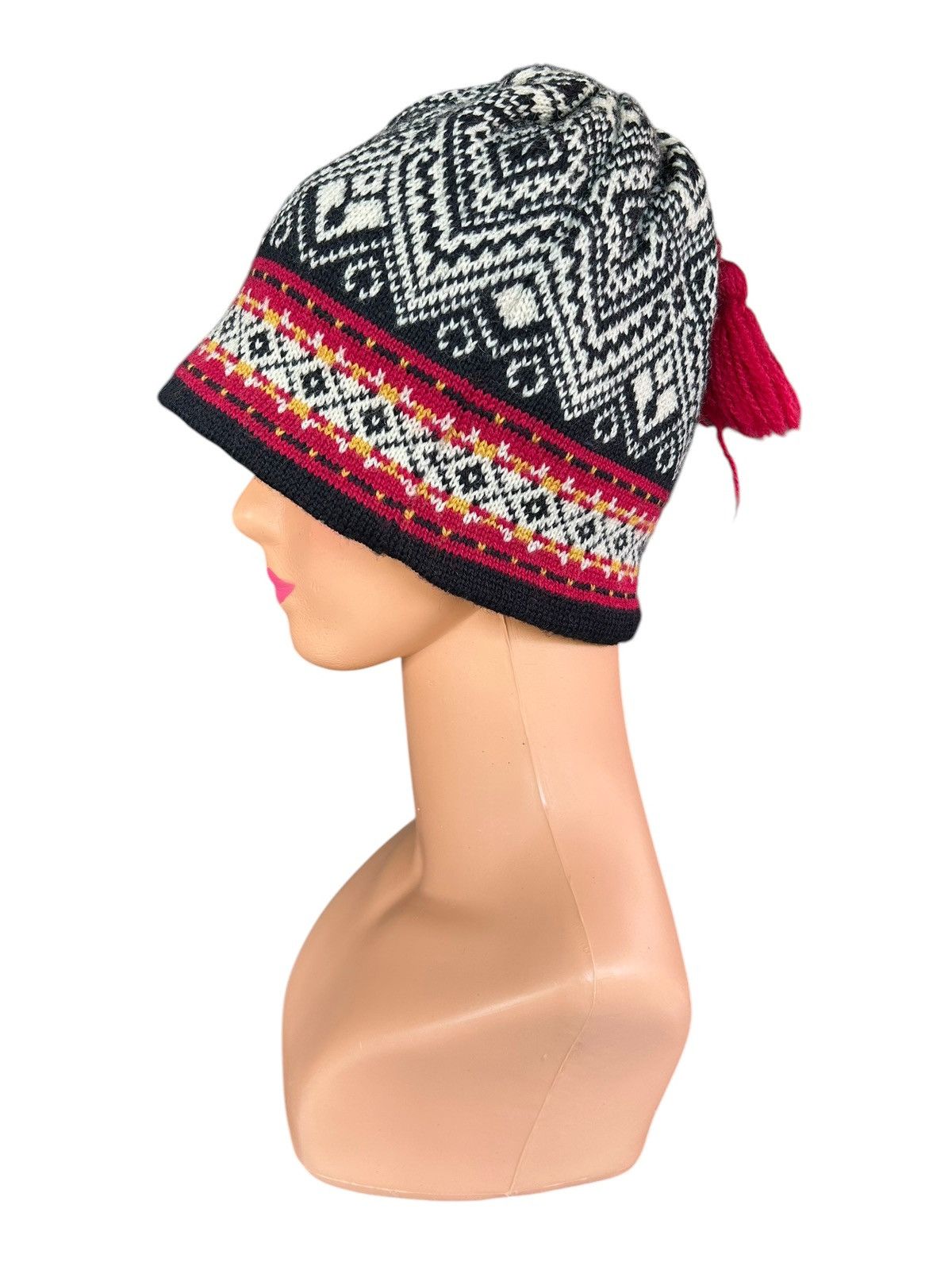 Japanese Brand × L.L. Bean × Vintage Vtg L.L Bean Made in Usa Beanie Hats Rare Design Size ONE SIZE - 3 Thumbnail