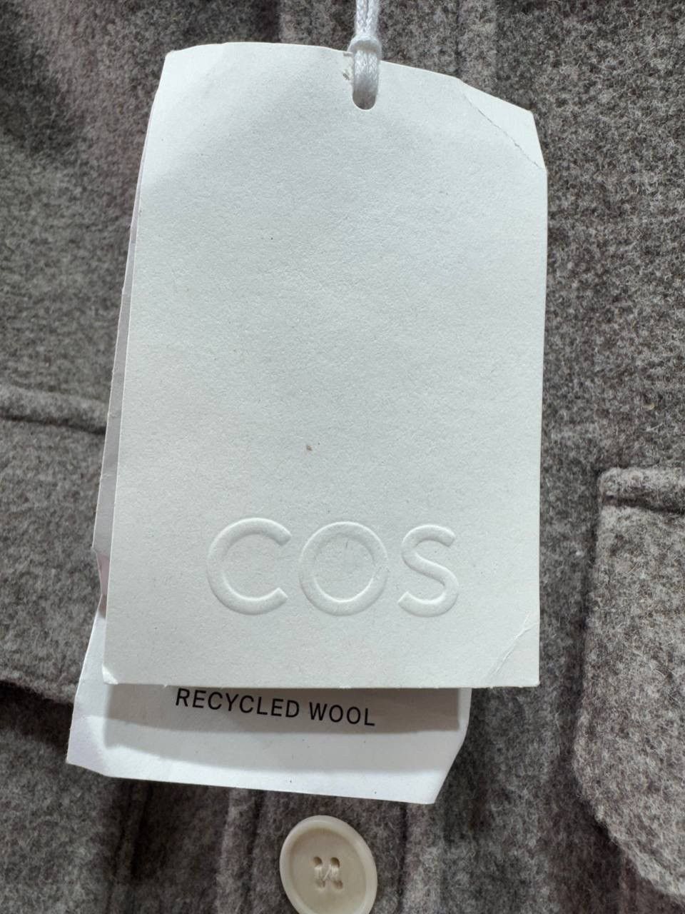 Cos COS RELAXED-FIT WOOL OVERSHIRT DARK BEIGE Size US M / EU 48-50 / 2 - 14 Thumbnail