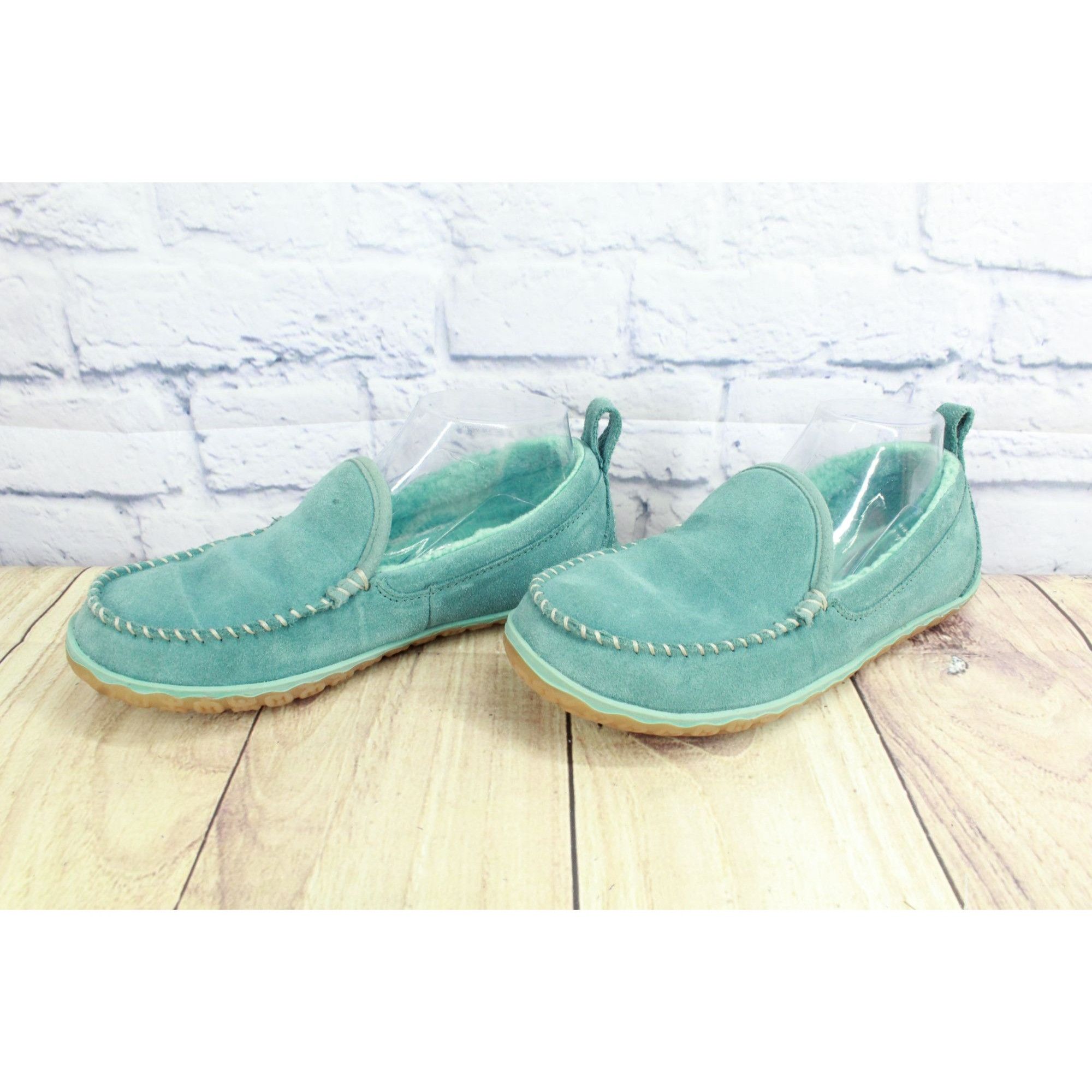 L.L. Bean LL Bean Green Fleece Lined Mountain Moccasins Size US 8 / IT 38 - 3 Thumbnail
