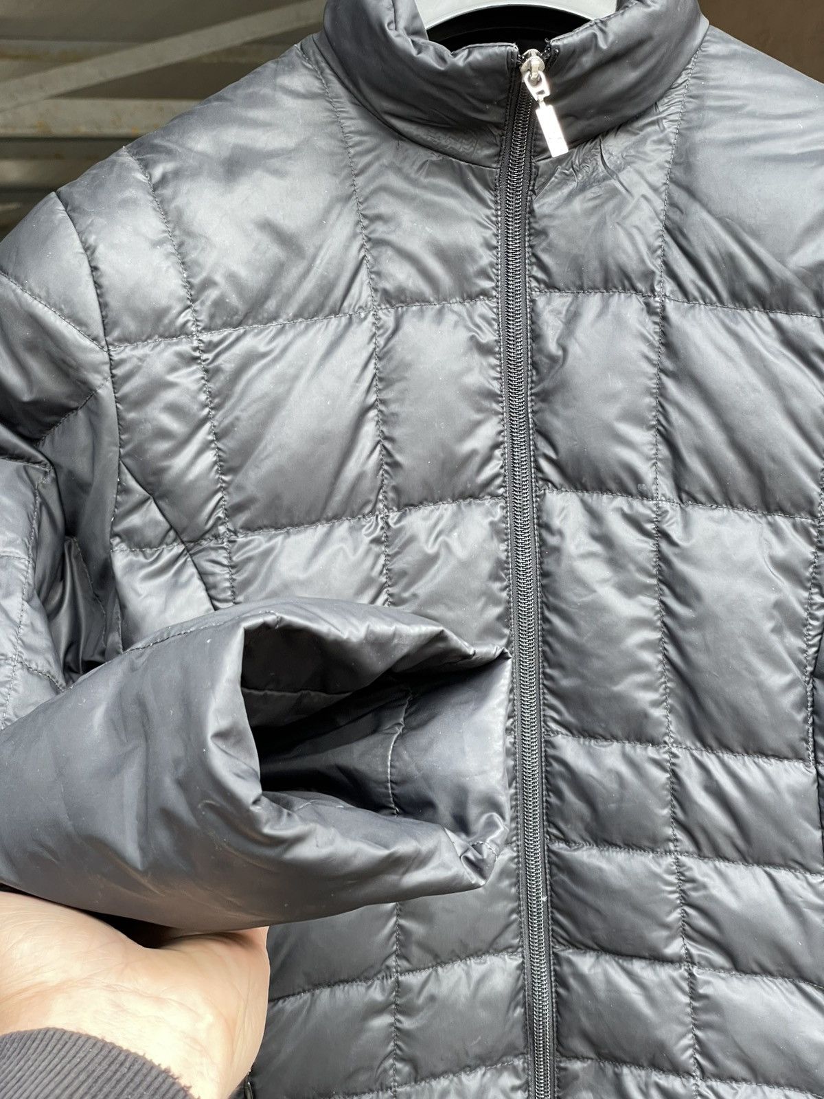 Moncler Vintage MONCLER Women’s Long Quilted Down Jacket Black Size M / US 6-8 / IT 42-44 - 2 Thumbnail