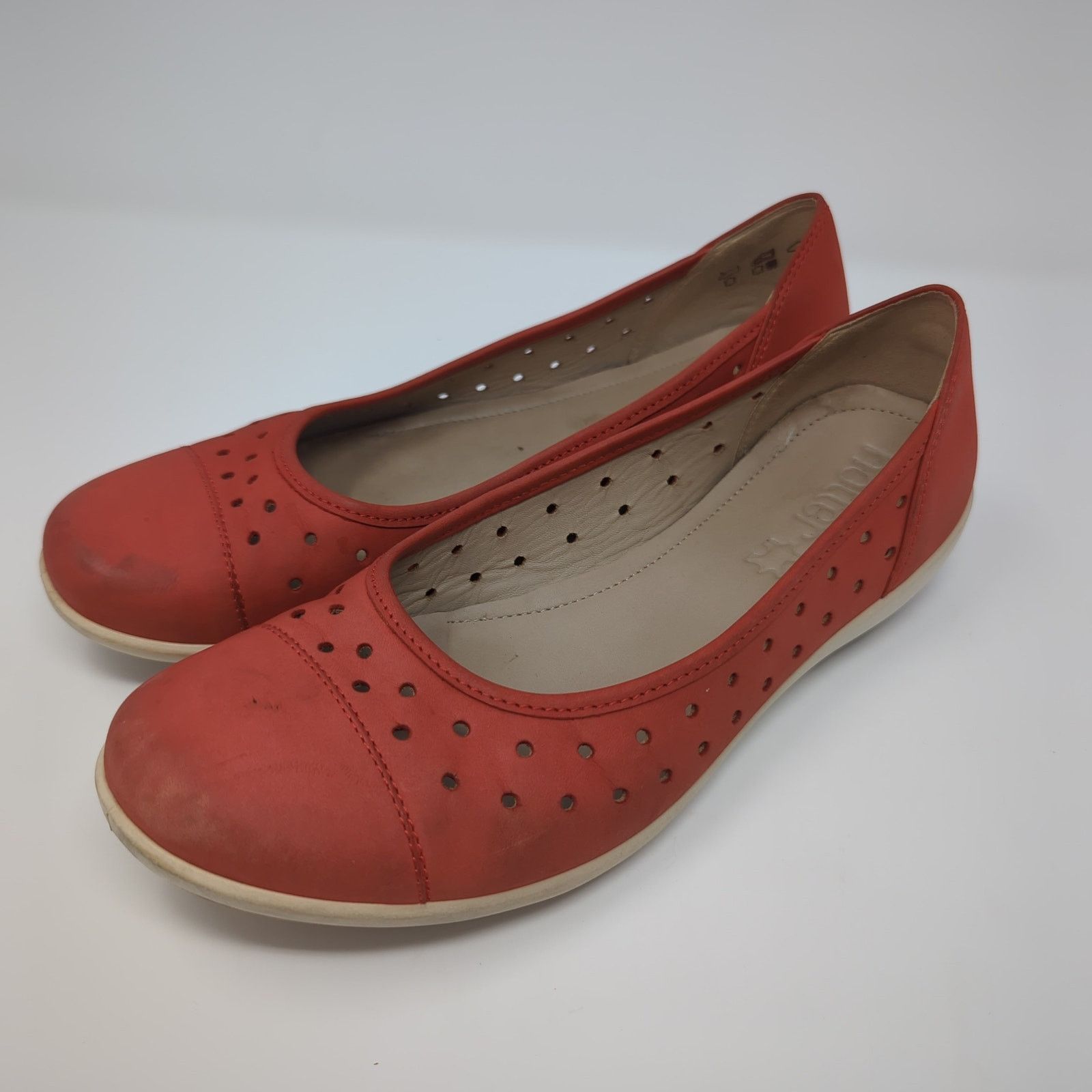 Other Hotter Comfort Concept Livvy Red Nubuck LeatherPerforated 10 Size US 10 / IT 40 - 1 Thumbnail