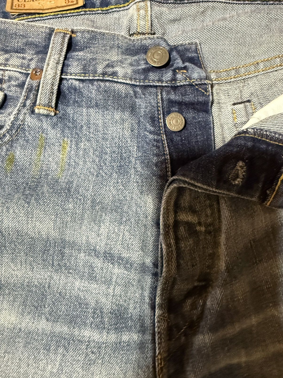 Polo Ralph Lauren Polo Ralph Lauren Blue Jeans Size 33/32 Distressed Denim Size US 33 - 7 Thumbnail