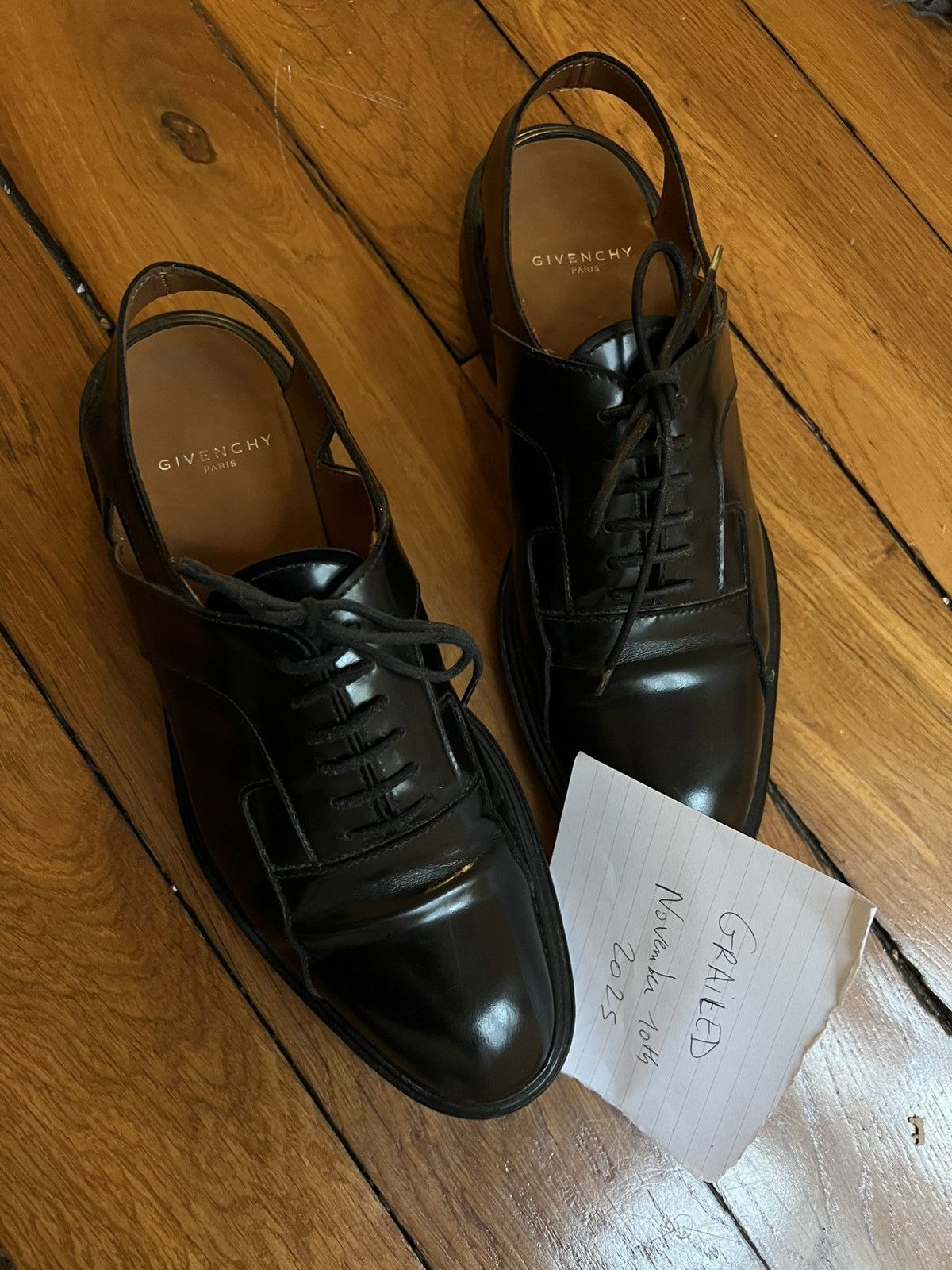 Givenchy Givenchy Black Open Leather Shoes Size US 7 / EU 40 - 5 Thumbnail