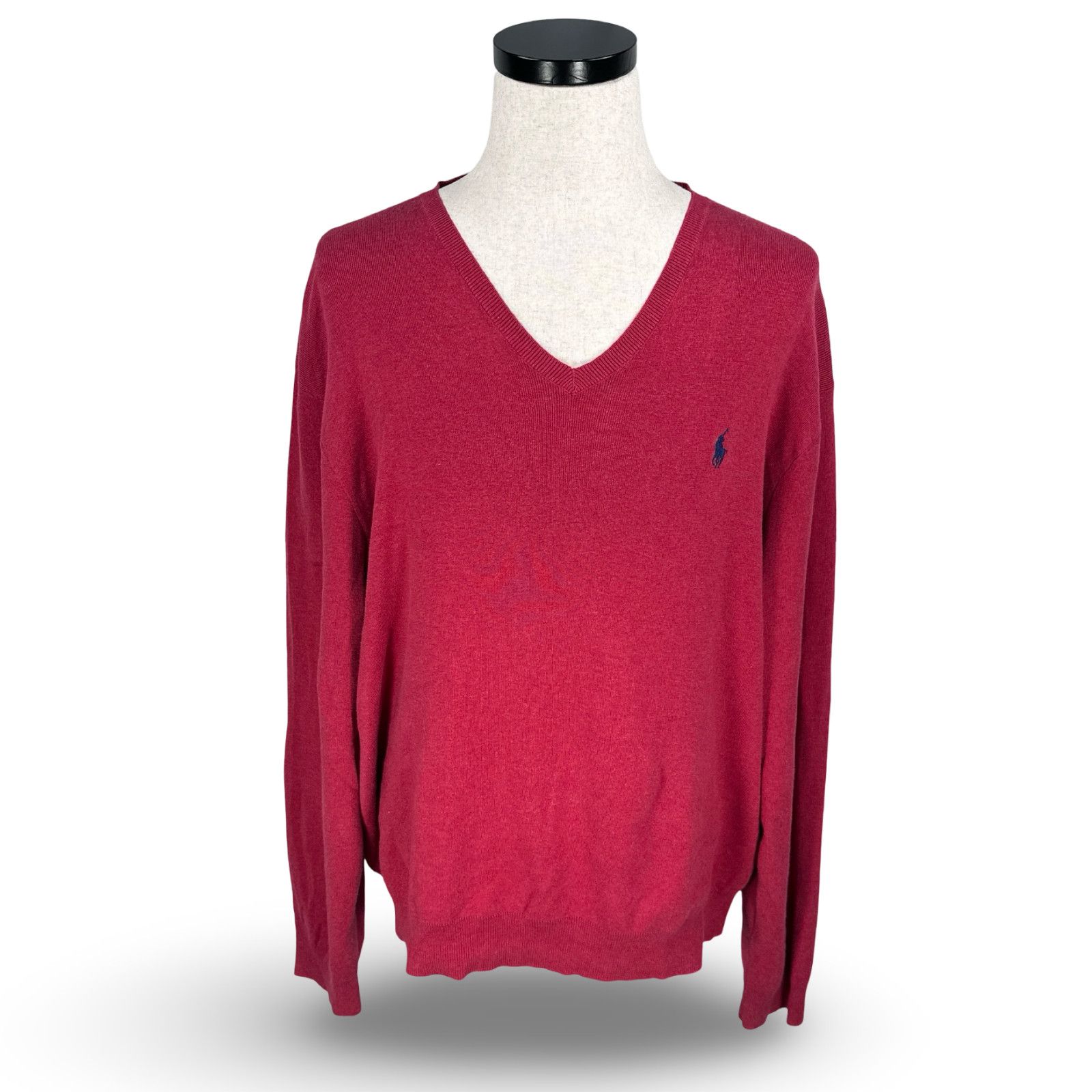 Polo Ralph Lauren Polo Ralph Lauren Sweater Men’s 2XL Red Pima Cotton V-Neck Size US XXL / EU 58 / 5 - 1 Thumbnail