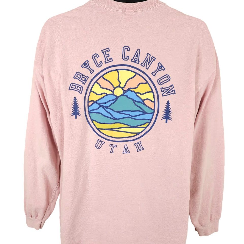 Gildan Bryce Canyon National Park T Shirt Mens Size XL Pink Utah Travel Destination Tee Size US XL / EU 56 / 4 - 4 Thumbnail