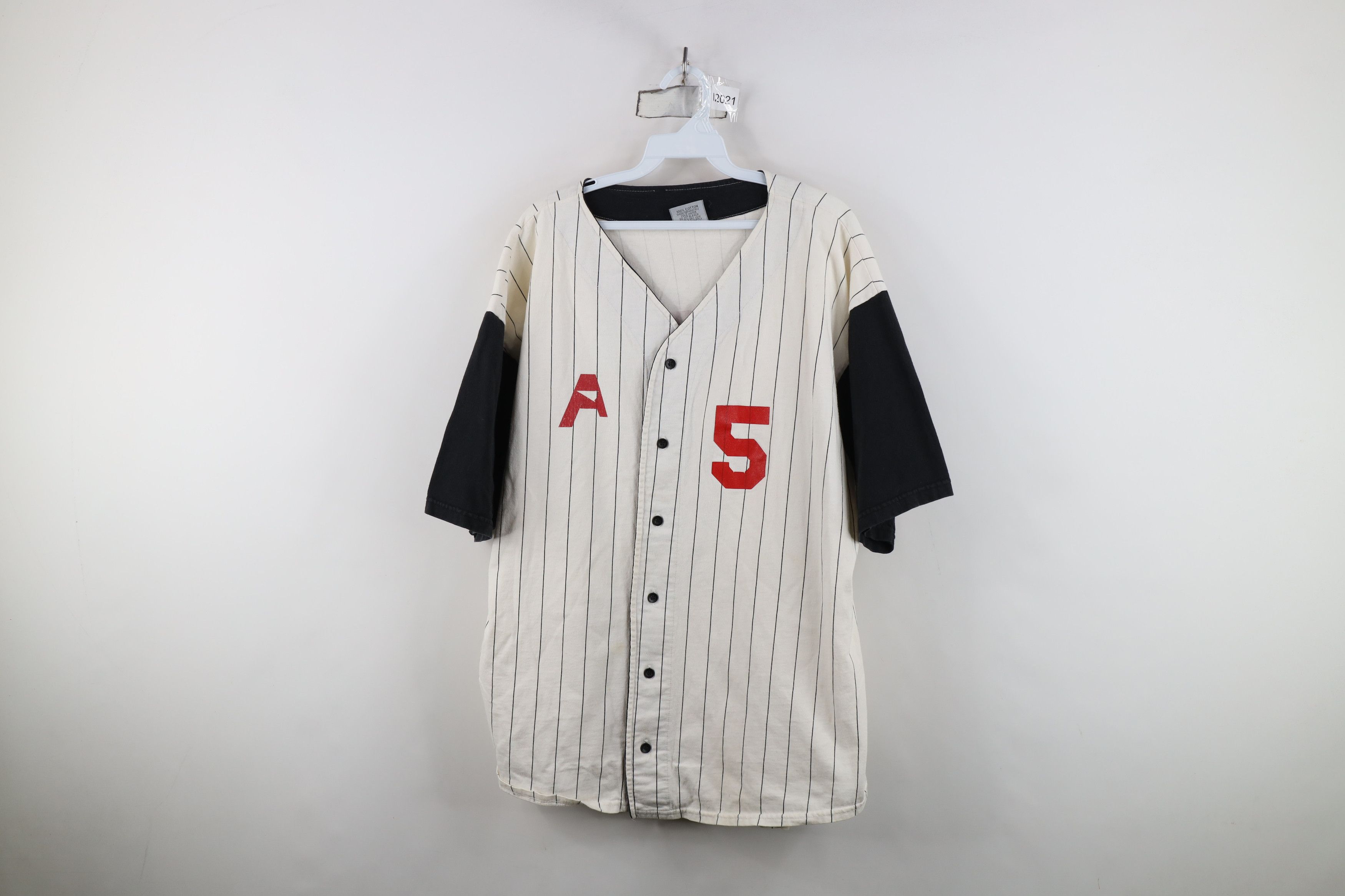 Vintage Vintage 90s Streetwear Short Sleeve Baseball Jersey Size US XL / EU 56 / 4 - 1 Thumbnail