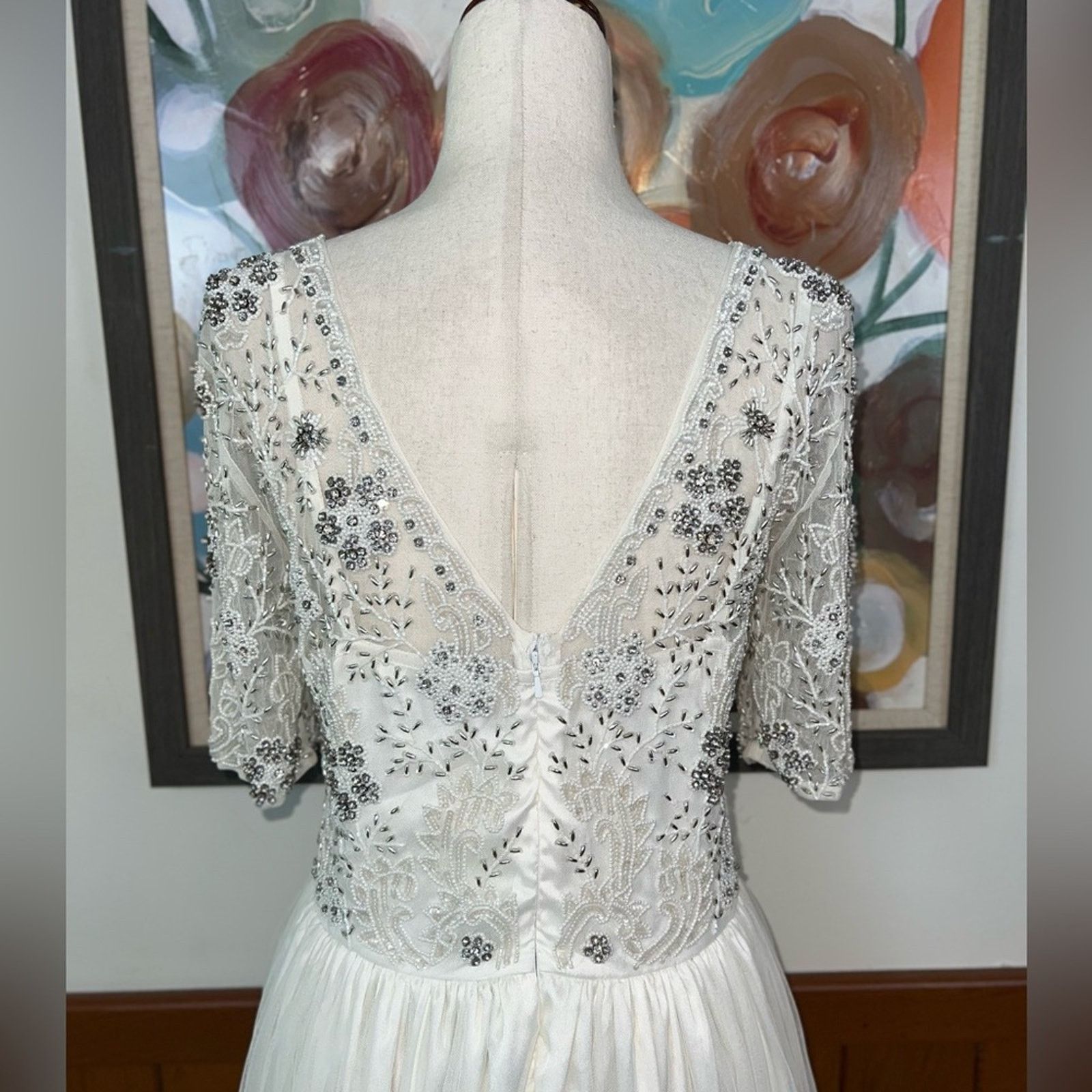 Other Stunning ModCloth Everlasting Romance Wedding Gown! Size L / US 10 / IT 46 - 6 Thumbnail