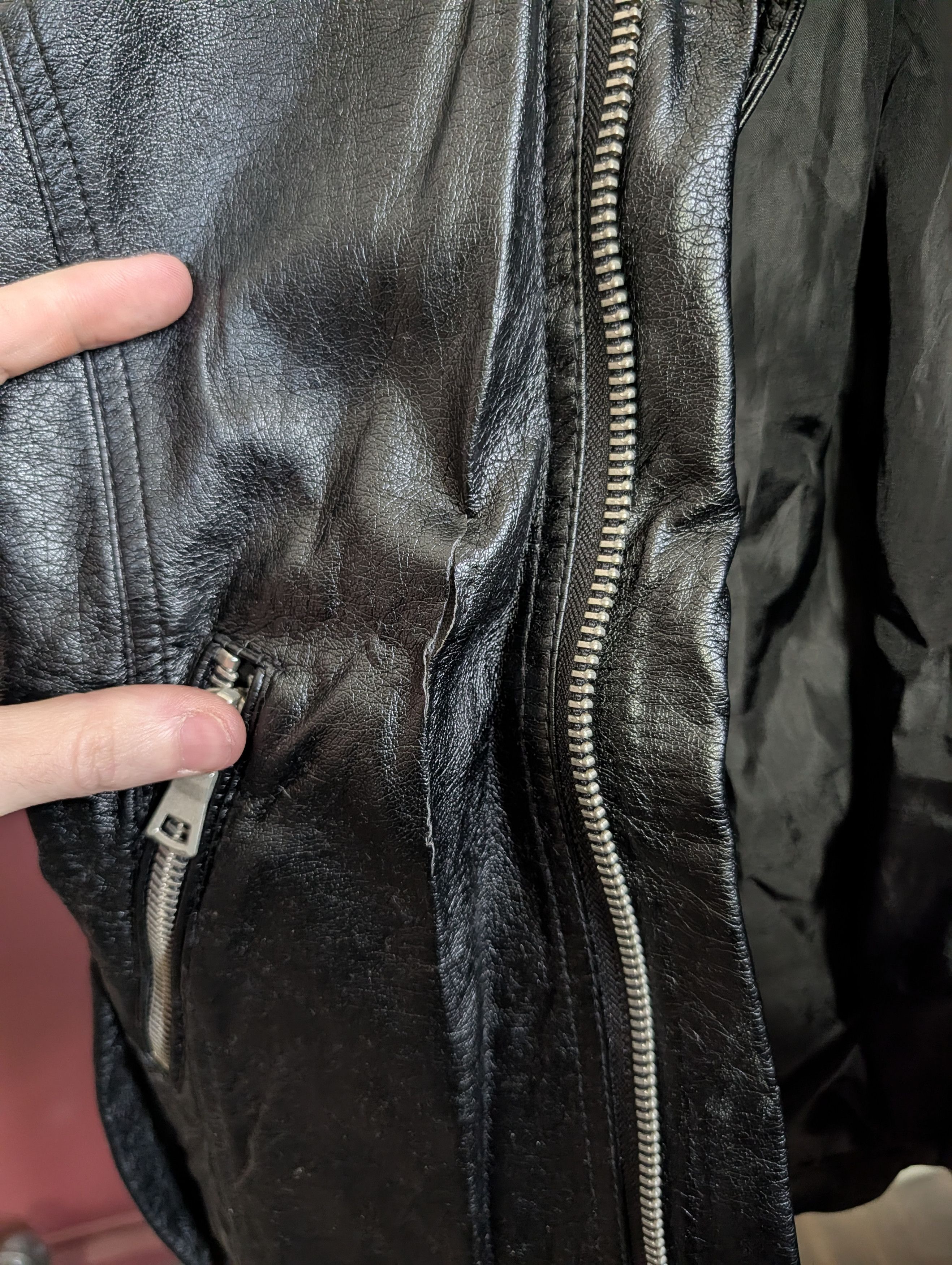 In The Attic Japanese archive graphic black moto faux leather jacket Size US M / EU 48-50 / 2 - 11 Thumbnail