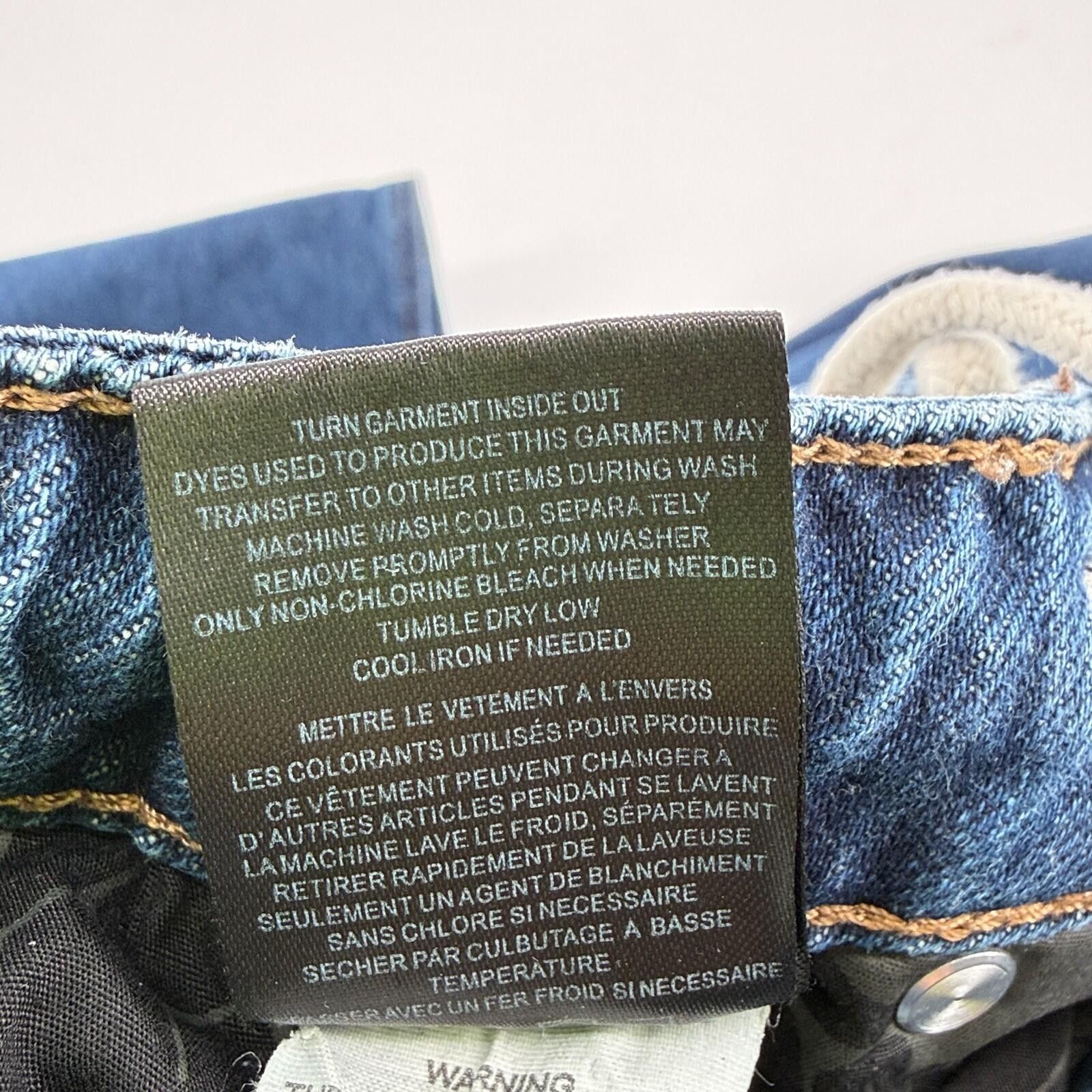 True Religion True Religion Caia Ultra High Rise Skinny Denim Women 33 Size 33" - 10 Thumbnail