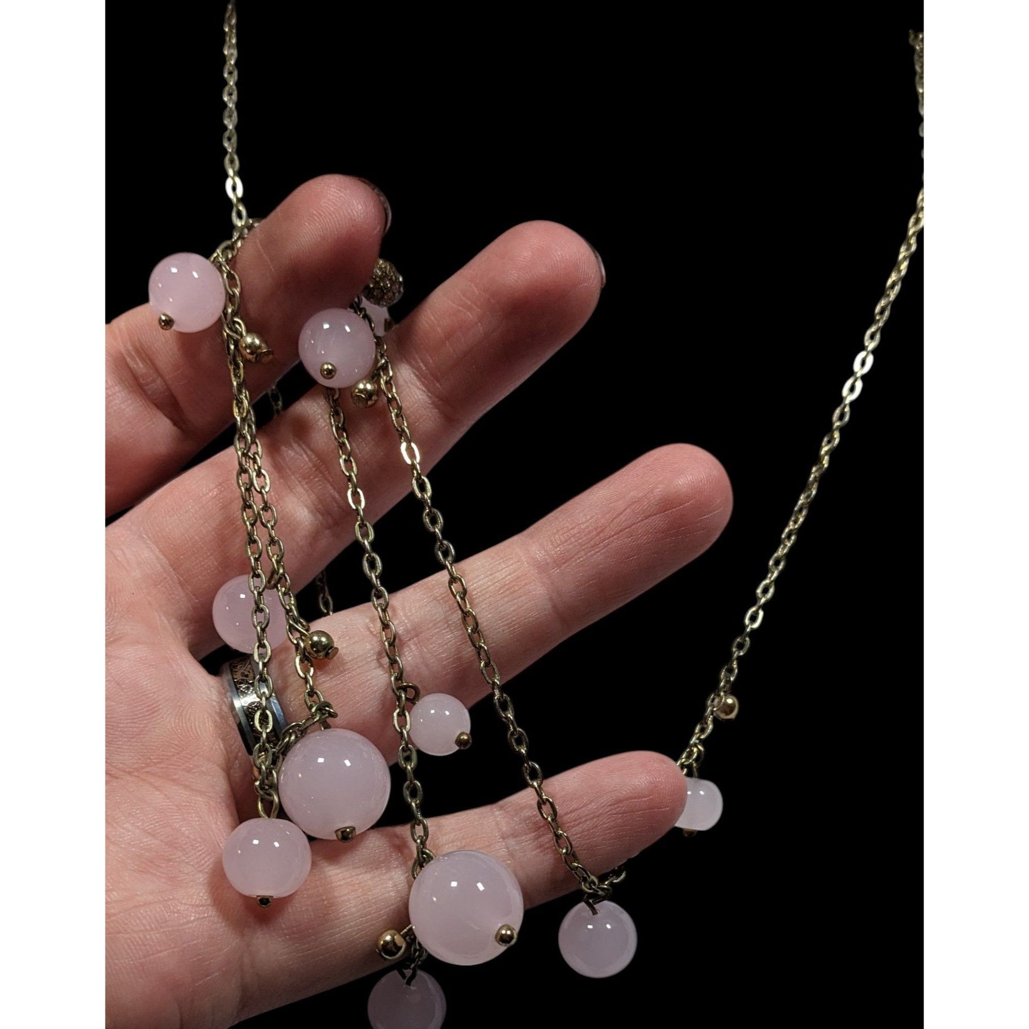 J.Crew J.Crew Coquette Preppy Rose Quartz And Rhinestone Charm Neck Size ONE SIZE - 7 Thumbnail