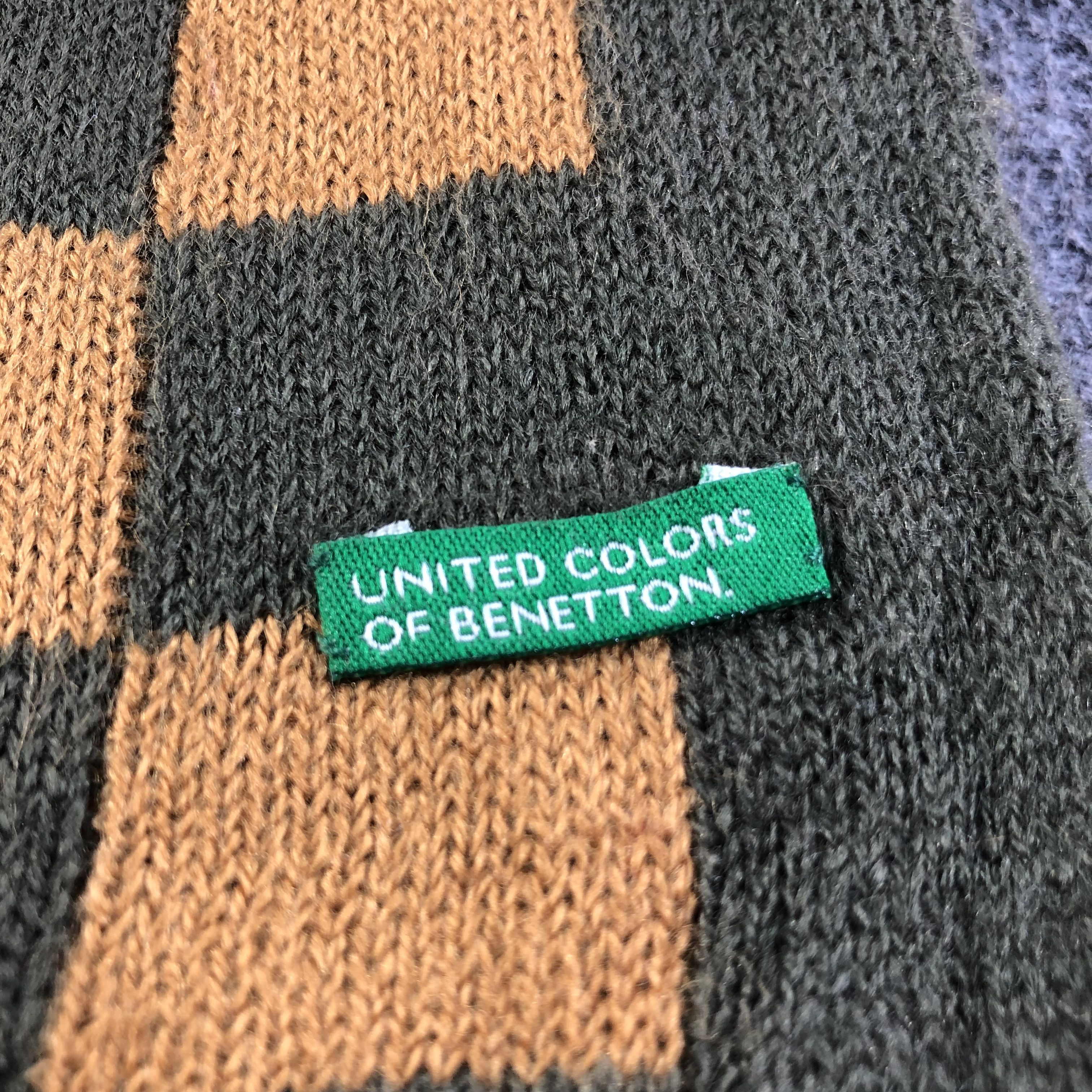 United Colors Of Benetton United Colors Of Benetton Wool Scarf Muffler V1848 Size ONE SIZE - 4 Thumbnail